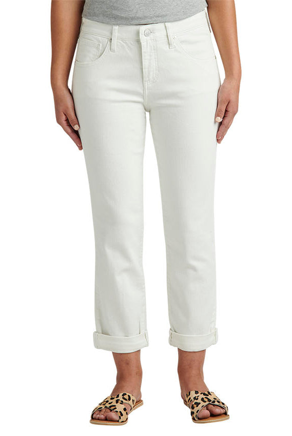 Jag Carter Girlfriend Mid Rise White Jean-Bottoms-Jag-Deja Nu Boutique, Women's Fashion Boutique in Lampasas, Texas
