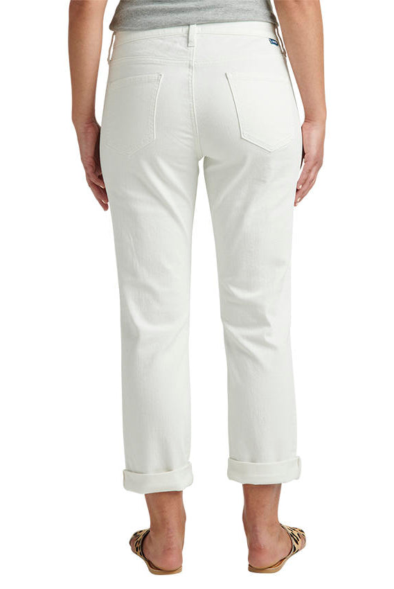 Jag Carter Girlfriend Mid Rise White Jean-Bottoms-Jag-Deja Nu Boutique, Women's Fashion Boutique in Lampasas, Texas