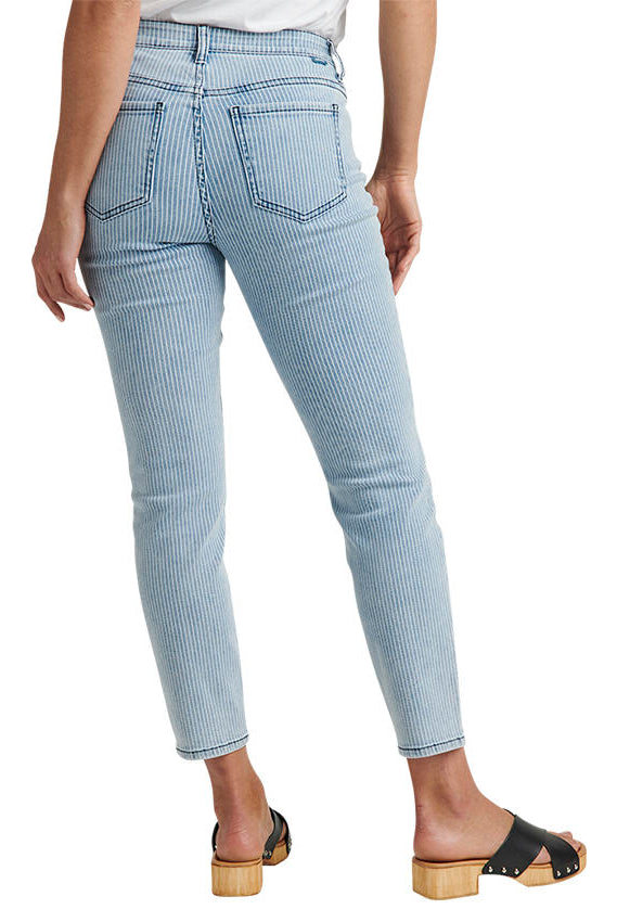 Jag Cecilia Mid Rise Pinstripe Ankle Skinny Jean-Bottoms-Jag-Deja Nu Boutique, Women's Fashion Boutique in Lampasas, Texas