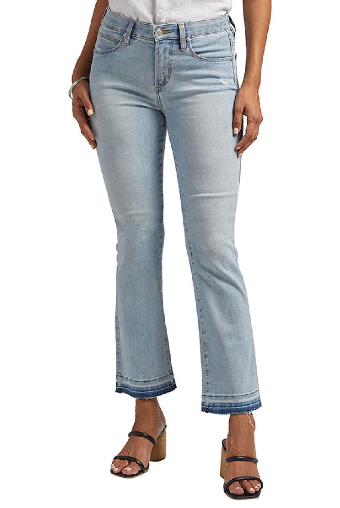 Jag Eloise Mid Rise Bootcut Crop Jeans In Bleach Blue-Jeans-Jag-Deja Nu Boutique, Women's Fashion Boutique in Lampasas, Texas