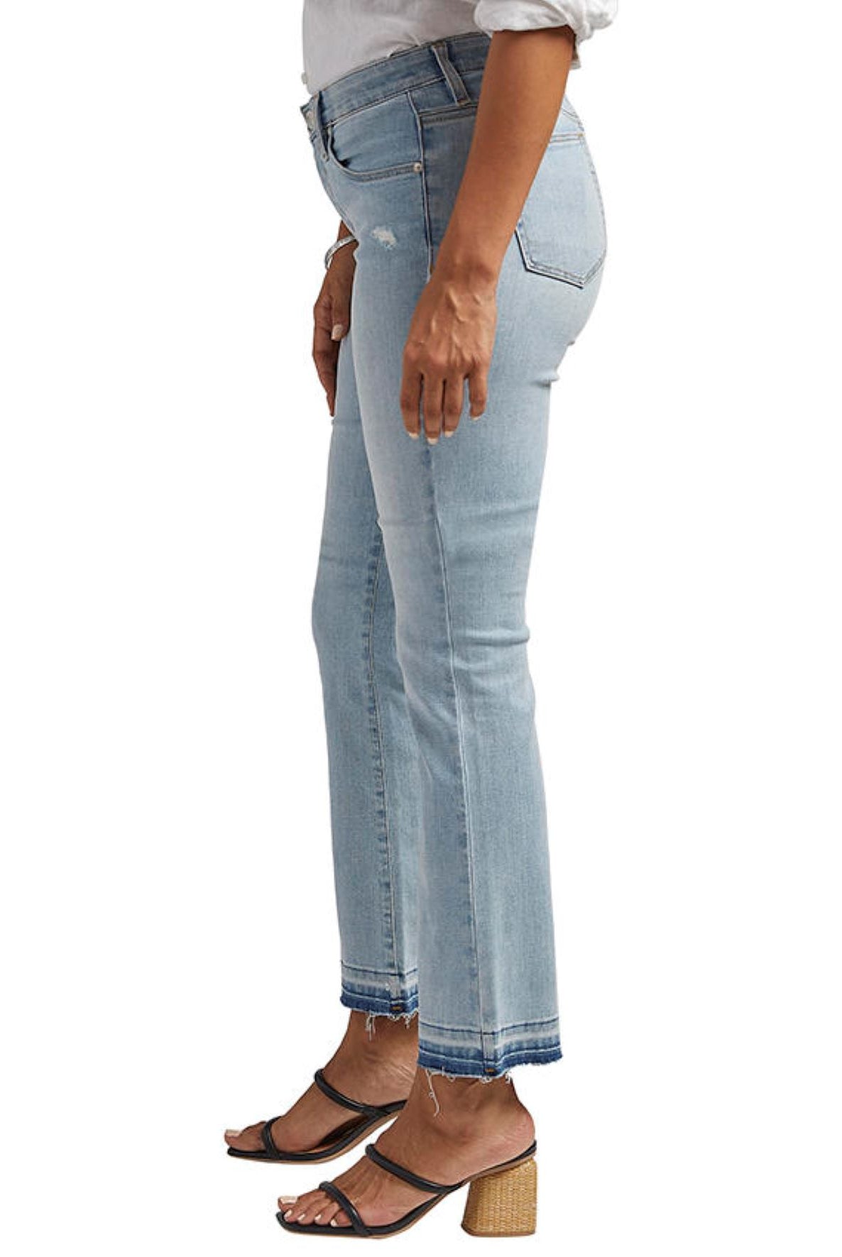 Jag Eloise Mid Rise Bootcut Crop Jeans In Bleach Blue-Jeans-Jag-Deja Nu Boutique, Women's Fashion Boutique in Lampasas, Texas