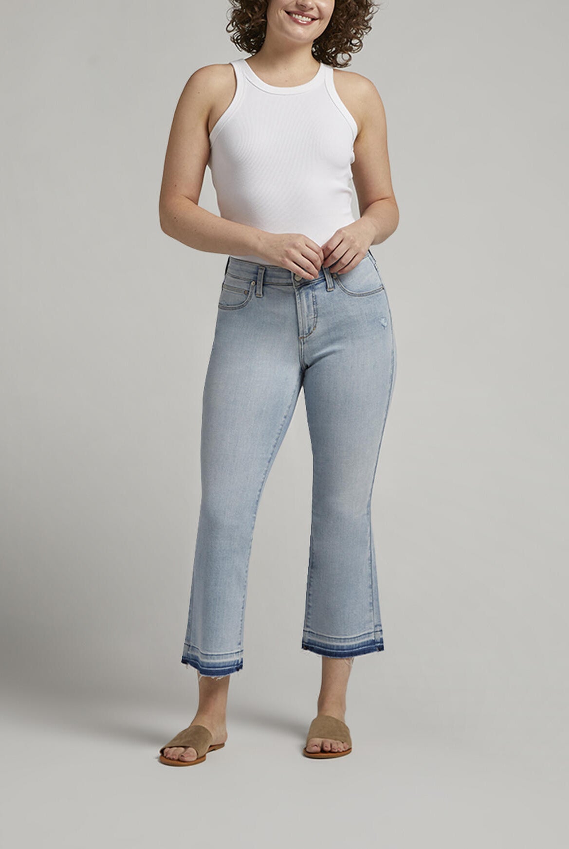 Jag Eloise Mid Rise Bootcut Crop Jeans In Bleach Blue-Jeans-Jag-Deja Nu Boutique, Women's Fashion Boutique in Lampasas, Texas