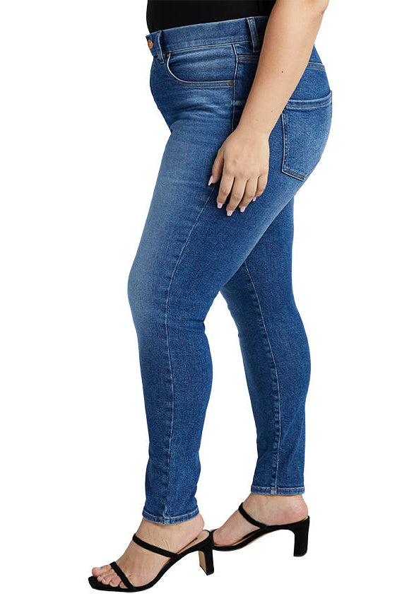 Jag High Rise Valentina Skinny In Lapiz Blue Plus-Curvy/Plus Jeans-Jag-Deja Nu Boutique, Women's Fashion Boutique in Lampasas, Texas