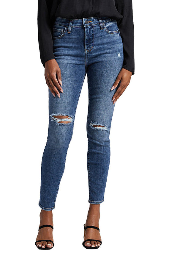 Jag High Rise Viola Skinny In Byzantine Blue-Jeans-Jag-Deja Nu Boutique, Women's Fashion Boutique in Lampasas, Texas