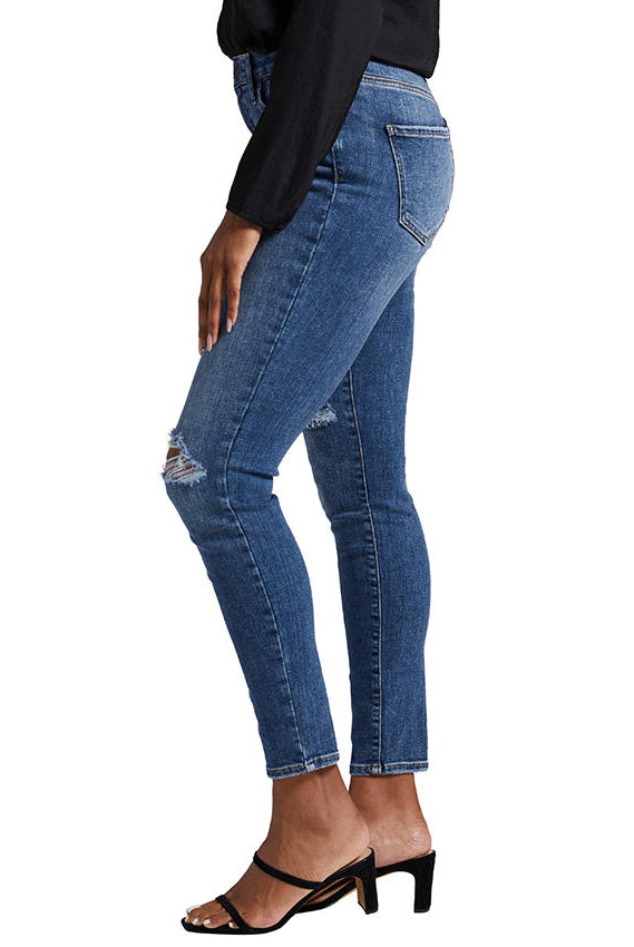 Jag High Rise Viola Skinny In Byzantine Blue-Jeans-Jag-Deja Nu Boutique, Women's Fashion Boutique in Lampasas, Texas