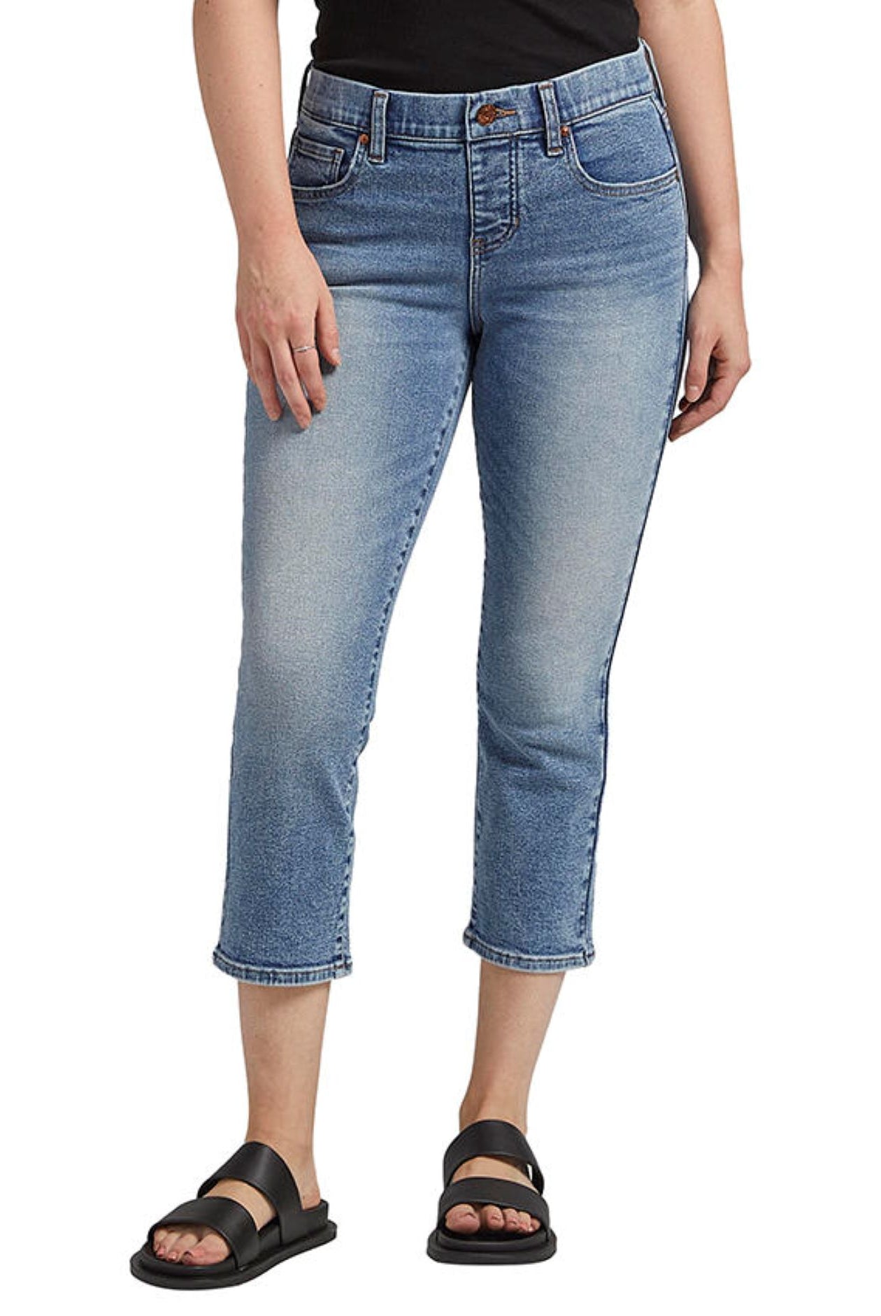 Jag Maya Mid Rise Capri In Del Mar-Jeans-Jag-Deja Nu Boutique, Women's Fashion Boutique in Lampasas, Texas