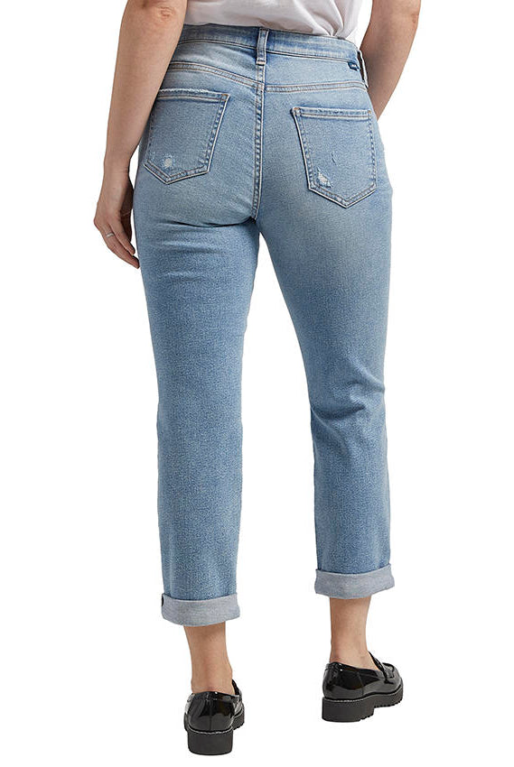 Jag Mid Rise Carter Girlfriend In Calm Blue-Jeans-Jag-Deja Nu Boutique, Women's Fashion Boutique in Lampasas, Texas