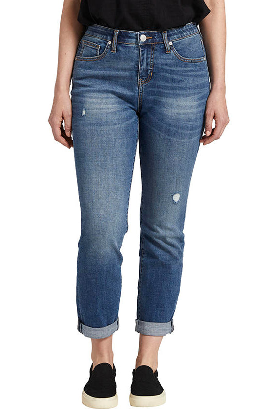 Jag Mid Rise Carter Girlfriend In Everton Blue-Bottoms-Jag-Deja Nu Boutique, Women's Fashion Boutique in Lampasas, Texas