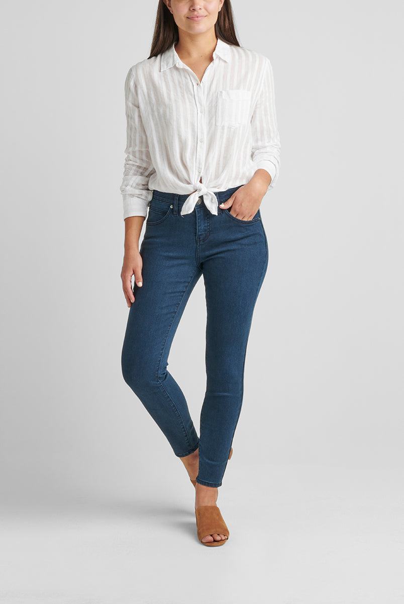 Jag Mid Rise Cecelia Skinny In Castle Rock-Jeans-Jag-Deja Nu Boutique, Women's Fashion Boutique in Lampasas, Texas