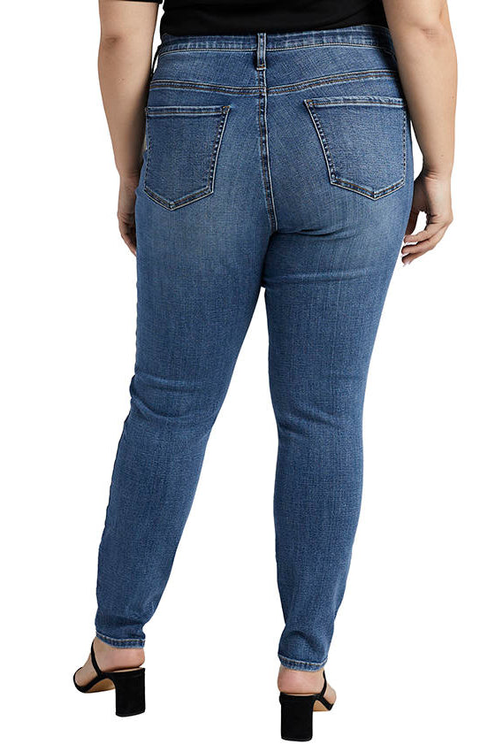 Jag Mid Rise Cecilia Skinny In Sky Blue Plus-Curvy/Plus Jeans-Jag-Deja Nu Boutique, Women's Fashion Boutique in Lampasas, Texas