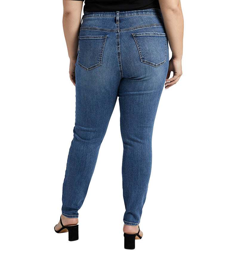 Jag Mid Rise Cecilia Skinny In Sky Blue Plus-Curvy/Plus Jeans-Jag-Deja Nu Boutique, Women's Fashion Boutique in Lampasas, Texas