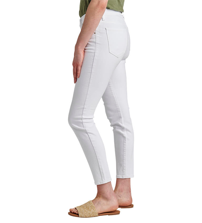Jag Mid Rise Cecilia Skinny In White-Bottoms-Jag-Deja Nu Boutique, Women's Fashion Boutique in Lampasas, Texas