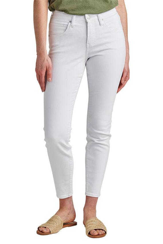 Jag Mid Rise Cecilia Skinny In White-Bottoms-Jag-Deja Nu Boutique, Women's Fashion Boutique in Lampasas, Texas