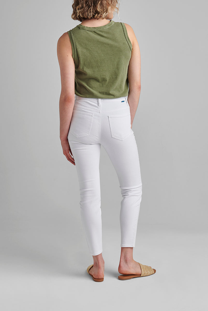 Jag Mid Rise Cecilia Skinny In White-Bottoms-Jag-Deja Nu Boutique, Women's Fashion Boutique in Lampasas, Texas