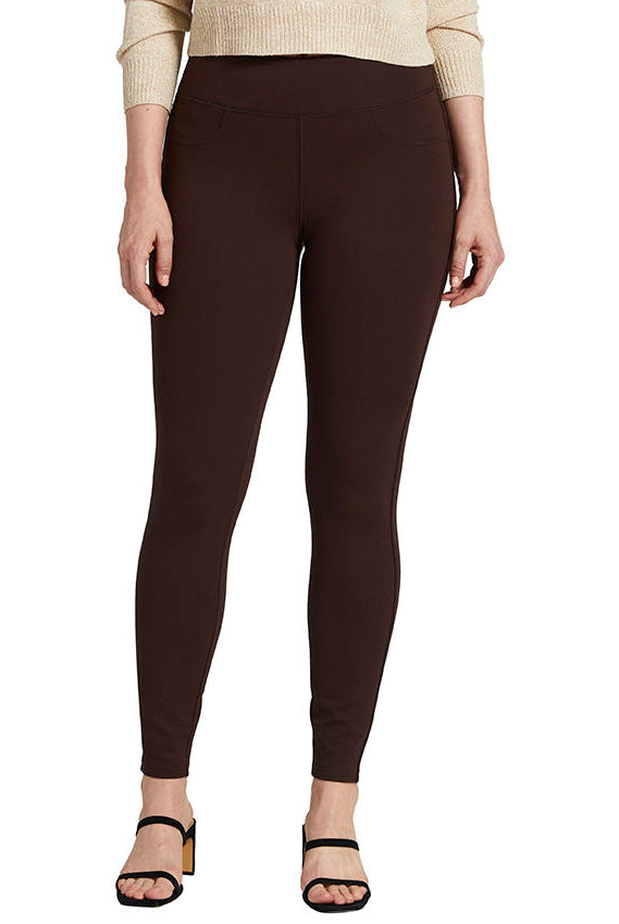 Jag Mid Rise Ricki Legging In Brown-Leggings-Jag-Deja Nu Boutique, Women's Fashion Boutique in Lampasas, Texas