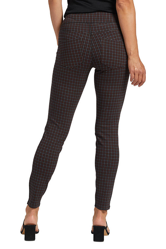 Jag Mid Rise Ricki Legging In Red Plaid-Leggings-Jag-Deja Nu Boutique, Women's Fashion Boutique in Lampasas, Texas