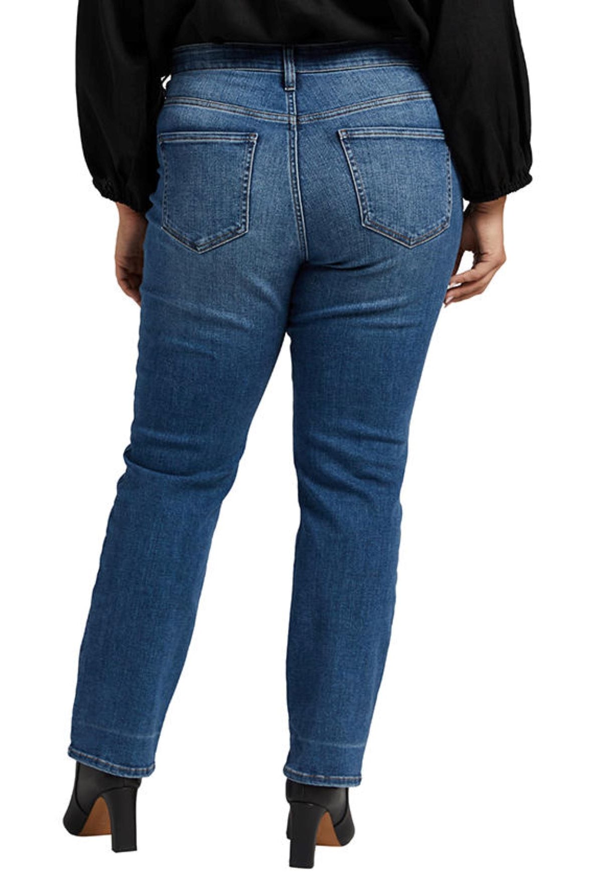 Jag Stella 30-Inch Straight Plus In Maya Blue-Curvy/Plus Jeans-Jag-Deja Nu Boutique, Women's Fashion Boutique in Lampasas, Texas