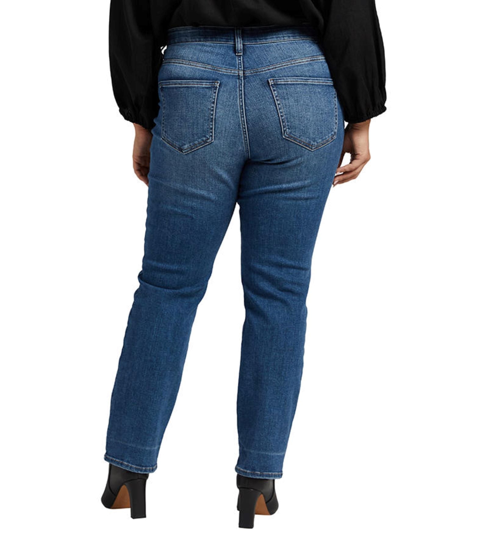 Jag Stella 30-Inch Straight Plus In Maya Blue-Curvy/Plus Jeans-Jag-Deja Nu Boutique, Women's Fashion Boutique in Lampasas, Texas