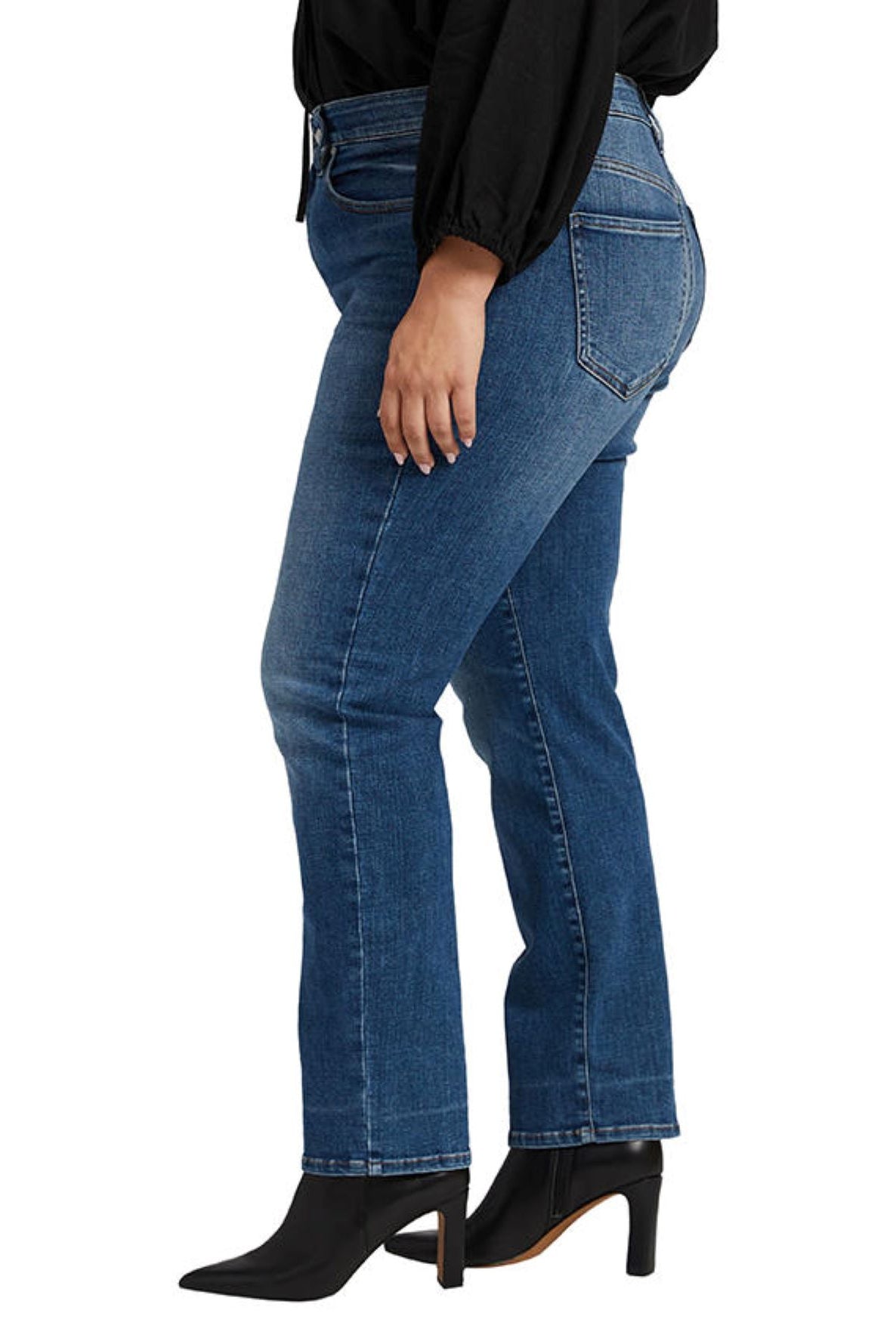 Jag Stella 30-Inch Straight Plus In Maya Blue-Curvy/Plus Jeans-Jag-Deja Nu Boutique, Women's Fashion Boutique in Lampasas, Texas