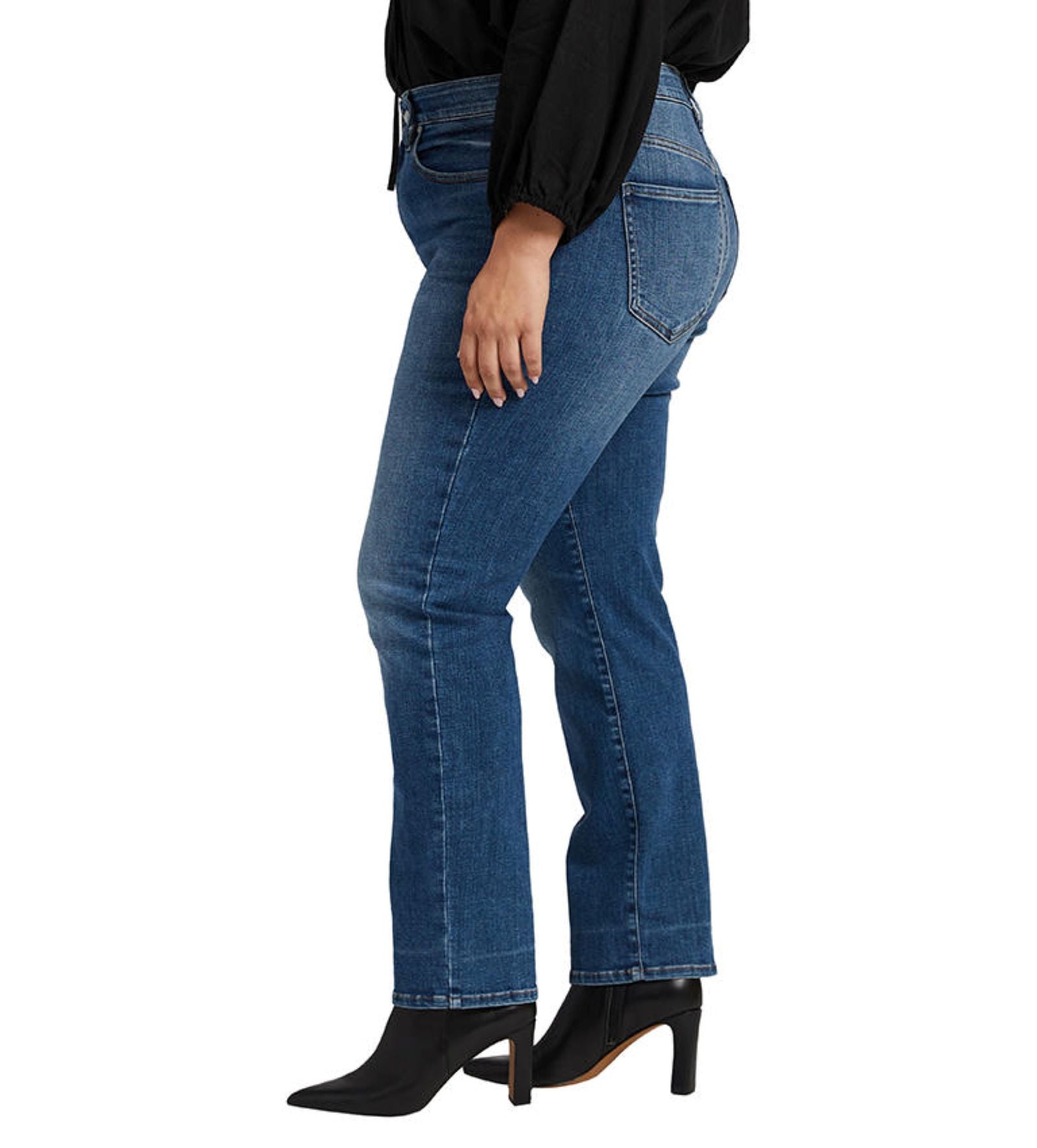 Jag Stella 30-Inch Straight Plus In Maya Blue-Curvy/Plus Jeans-Jag-Deja Nu Boutique, Women's Fashion Boutique in Lampasas, Texas