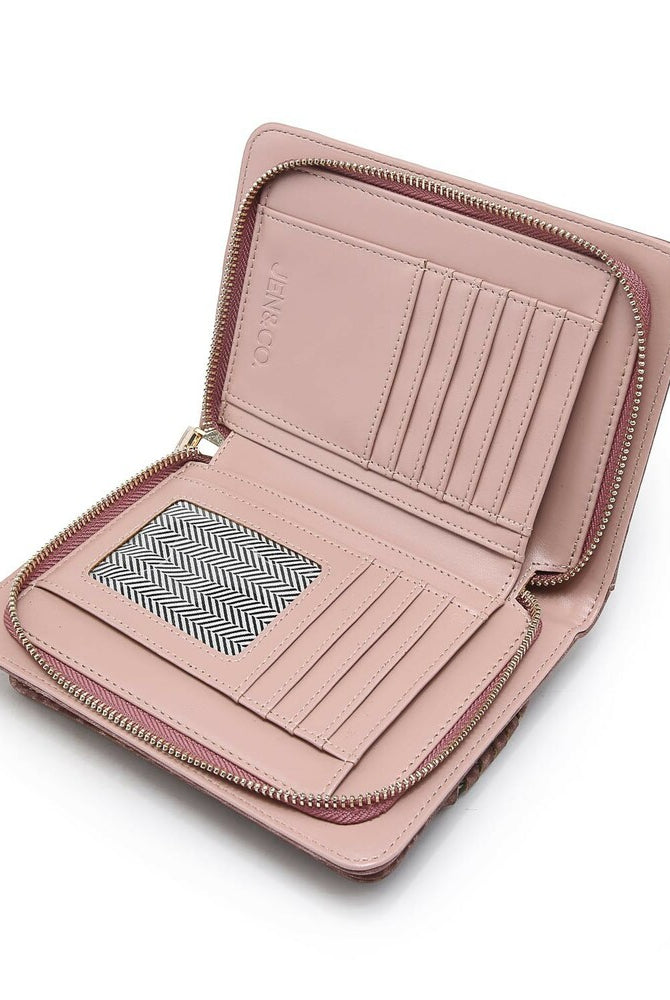 Jen & Co. Evelyn Light Teal Crossbody-Wallet With Whipstitch Detail-Handbags, Wallets & Cases-Jen & Co.-Deja Nu Boutique, Women's Fashion Boutique in Lampasas, Texas