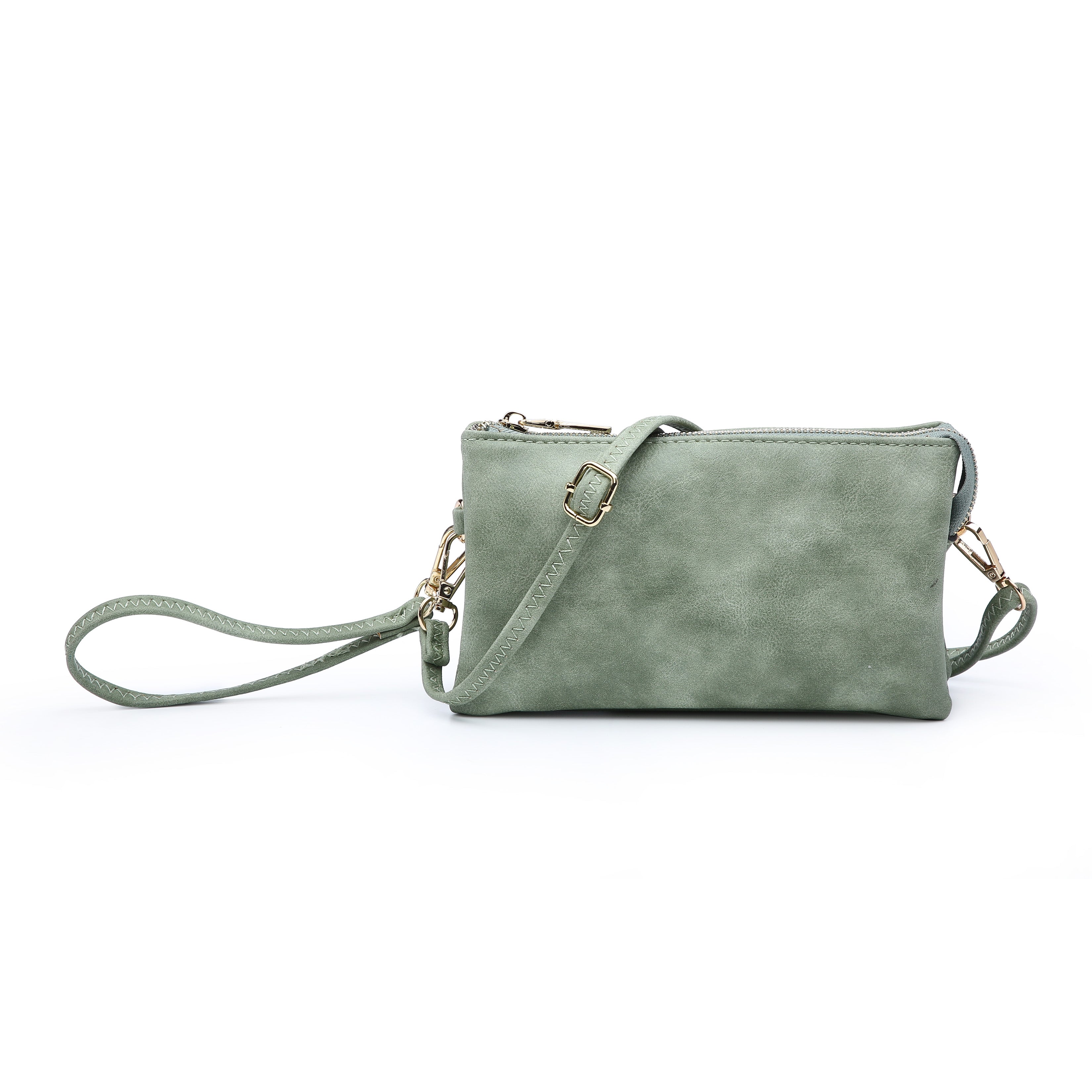 Jen & Co. Jade Riley Monogram able 3 Compartment Crossbody Or Wristlet-Handbags, Wallets & Cases-Jen & Co.-Deja Nu Boutique, Women's Fashion Boutique in Lampasas, Texas