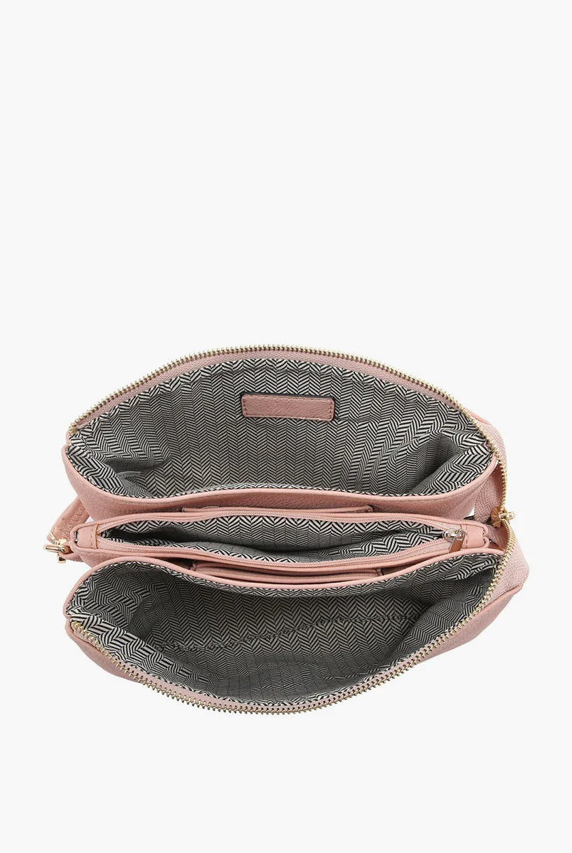 Jen & Co Izzy Quilted Crossbody With Guitar Strap In Grey Blue-Handbags, Wallets & Cases-Jen & Co.-Deja Nu Boutique, Women's Fashion Boutique in Lampasas, Texas