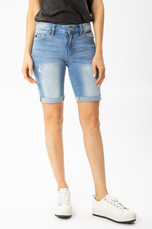 KanCan Denim Bermuda Shorts-Bottoms-KanCan-Deja Nu Boutique, Women's Fashion Boutique in Lampasas, Texas