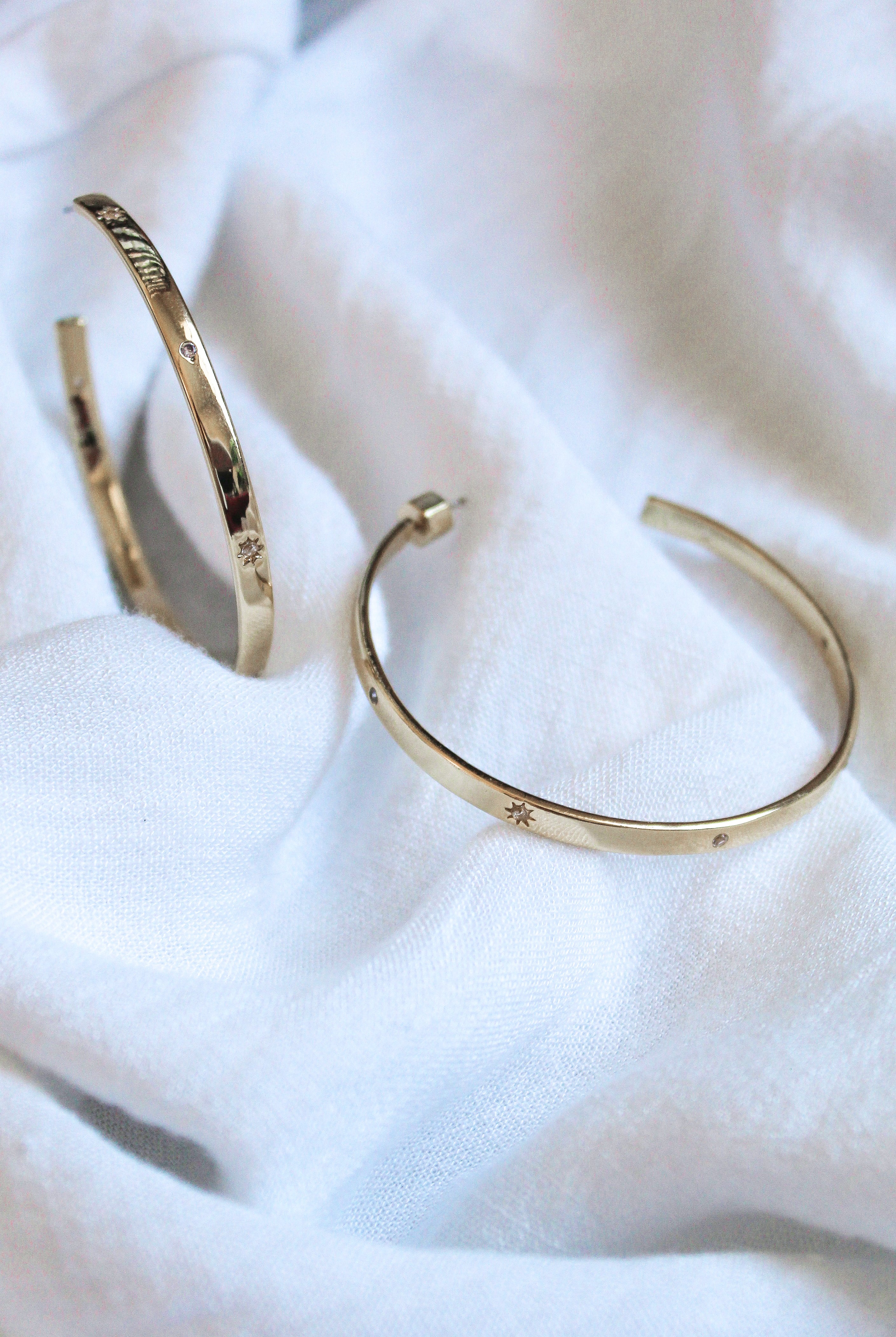 Kinsey Designs Molly Starburst Large Hoop Earring-Earrings-Kinsey Designs-Deja Nu Boutique, Women's Fashion Boutique in Lampasas, Texas