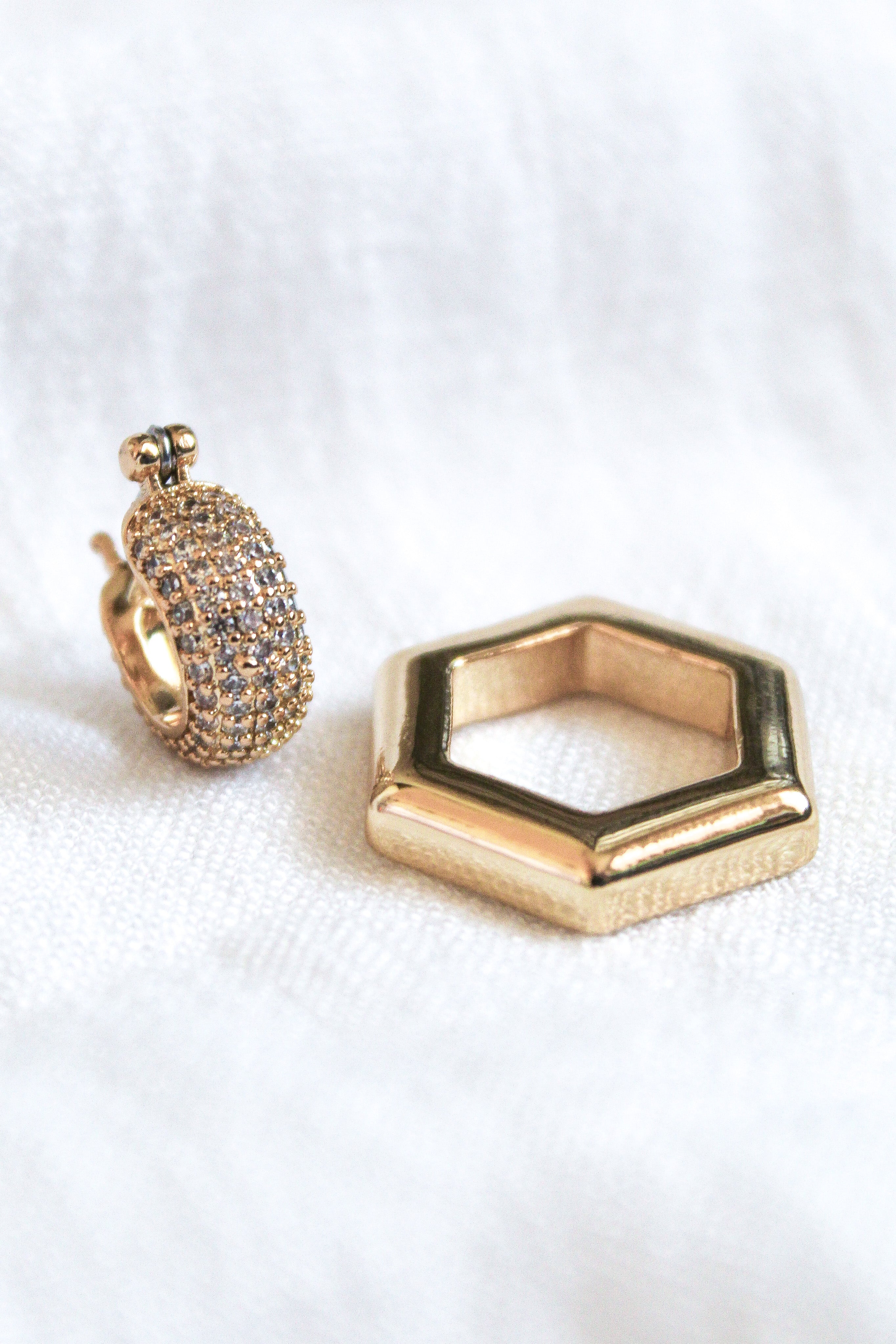 Kinsey Designs Stevie Two In One Hexagon Hoops-Earrings-Kinsey Designs-Deja Nu Boutique, Women's Fashion Boutique in Lampasas, Texas