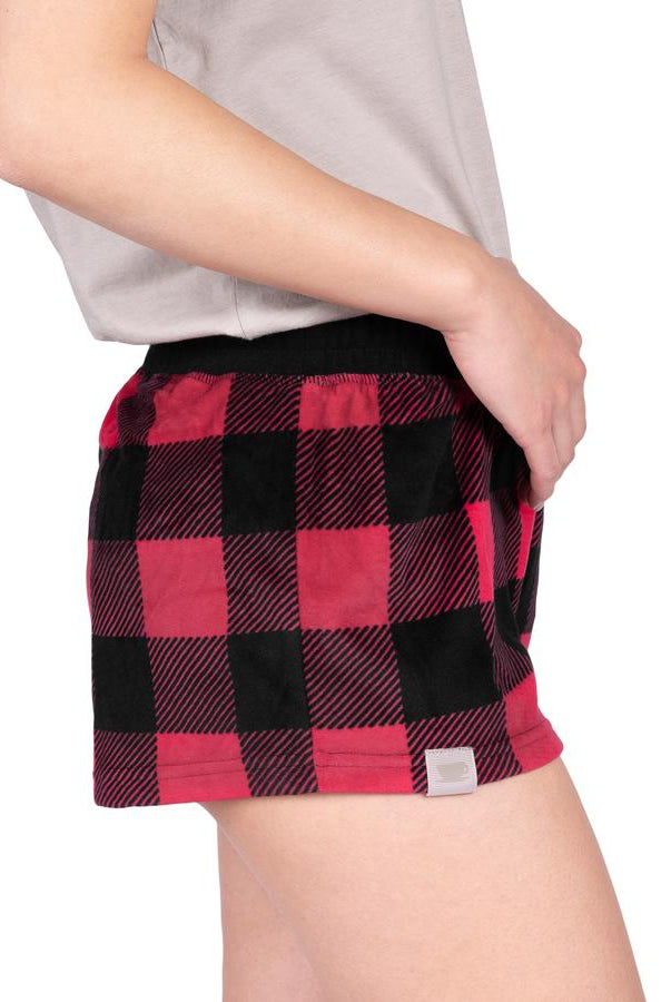 Latte Love Buffalo Plaid Shorts-Lounge Wear-Latte Love-Deja Nu Boutique, Women's Fashion Boutique in Lampasas, Texas