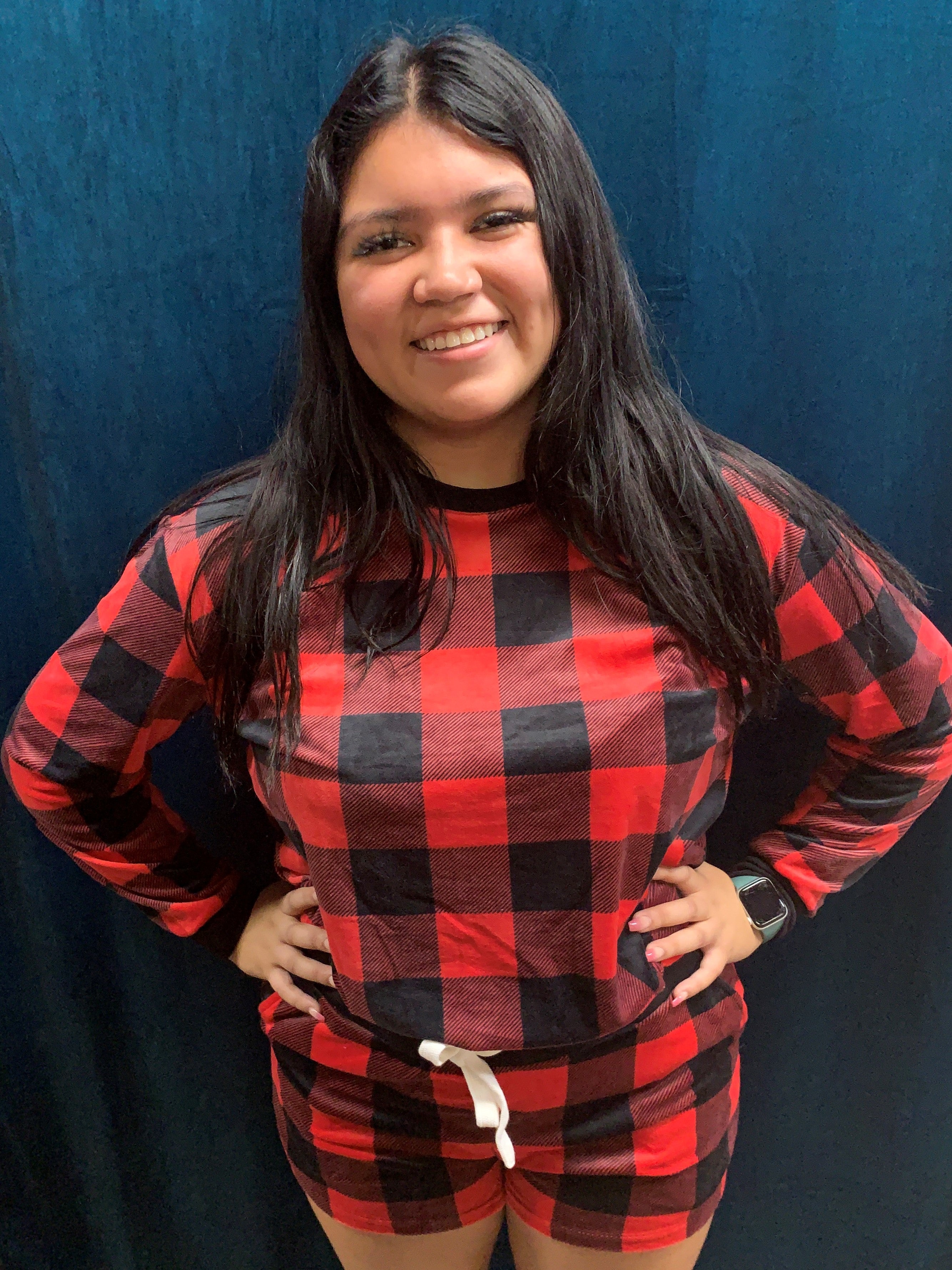 Latte Love Buffalo Plaid Sweatshirt-Sleepwear-Latte Love-Deja Nu Boutique, Women's Fashion Boutique in Lampasas, Texas