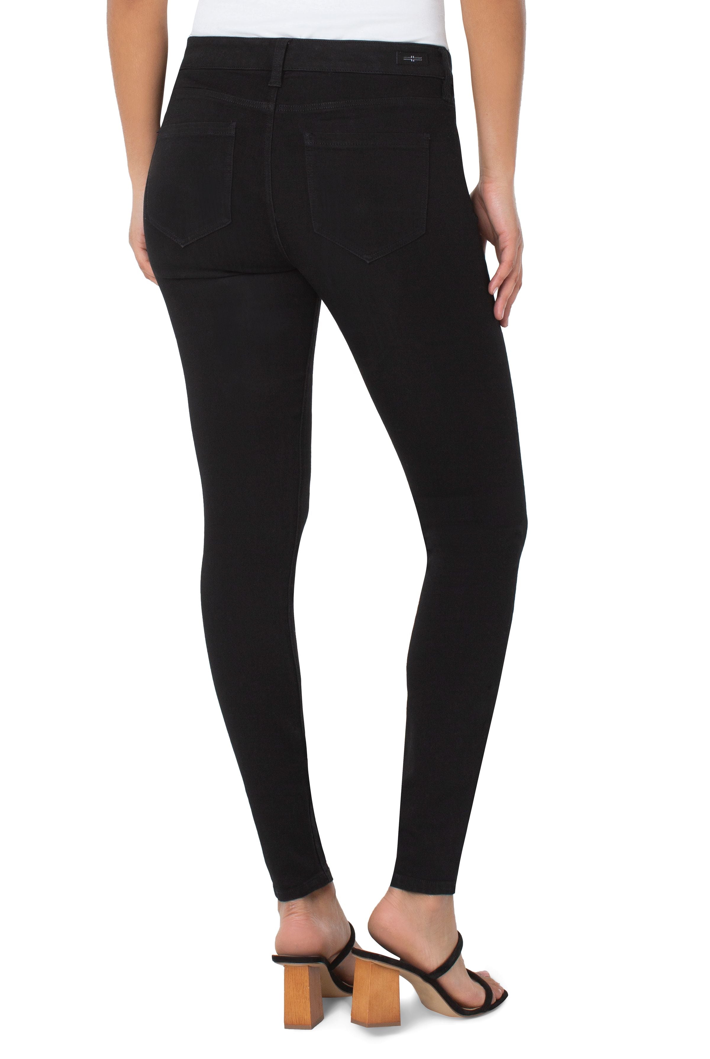 Liverpool Abby Hi-Rise Ankle Silky Soft Long In Black Rinse-Jeans-Liverpool-Deja Nu Boutique, Women's Fashion Boutique in Lampasas, Texas