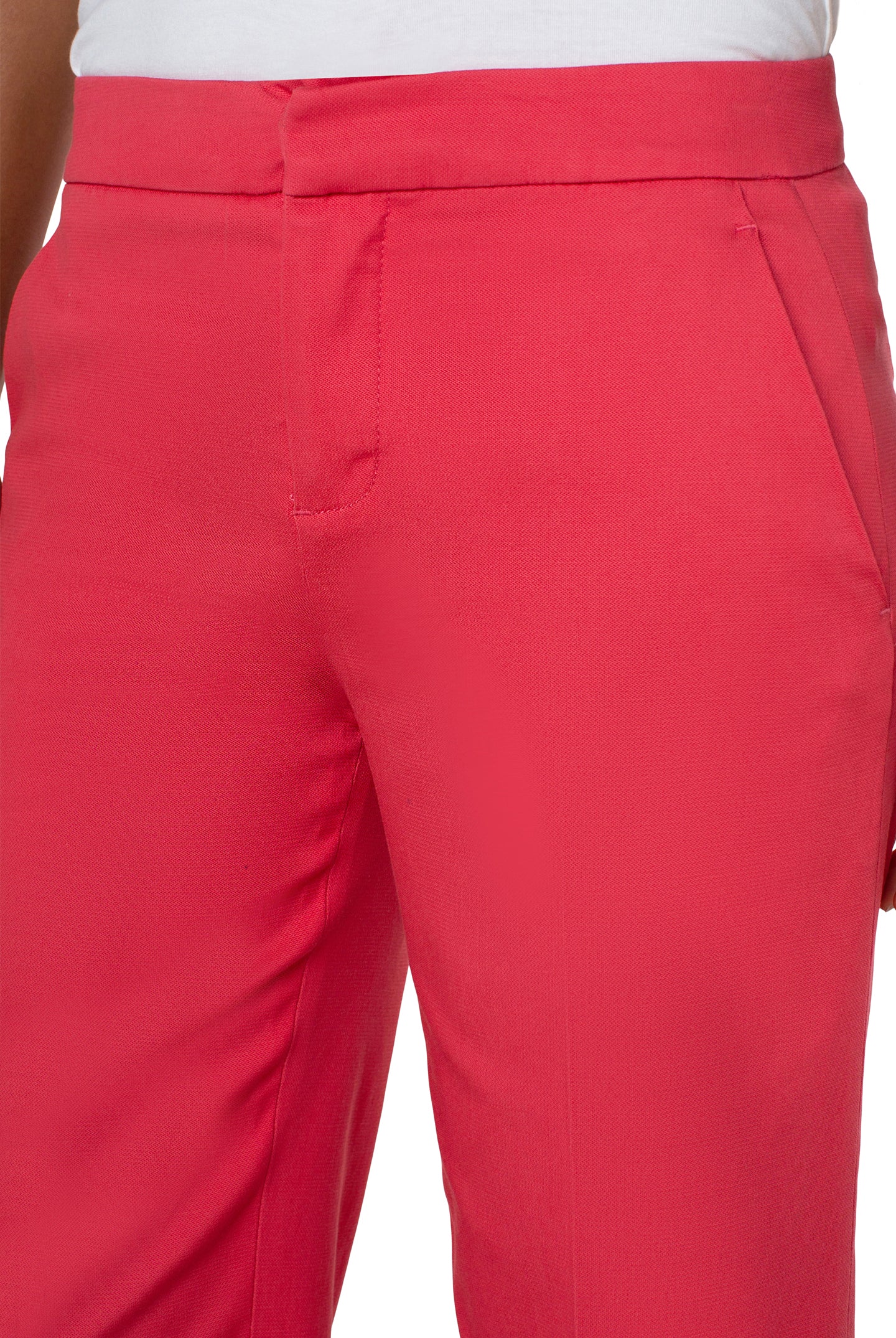 Liverpool Cropped Trouser 26in In Watermelon-Bottoms-Liverpool-Deja Nu Boutique, Women's Fashion Boutique in Lampasas, Texas