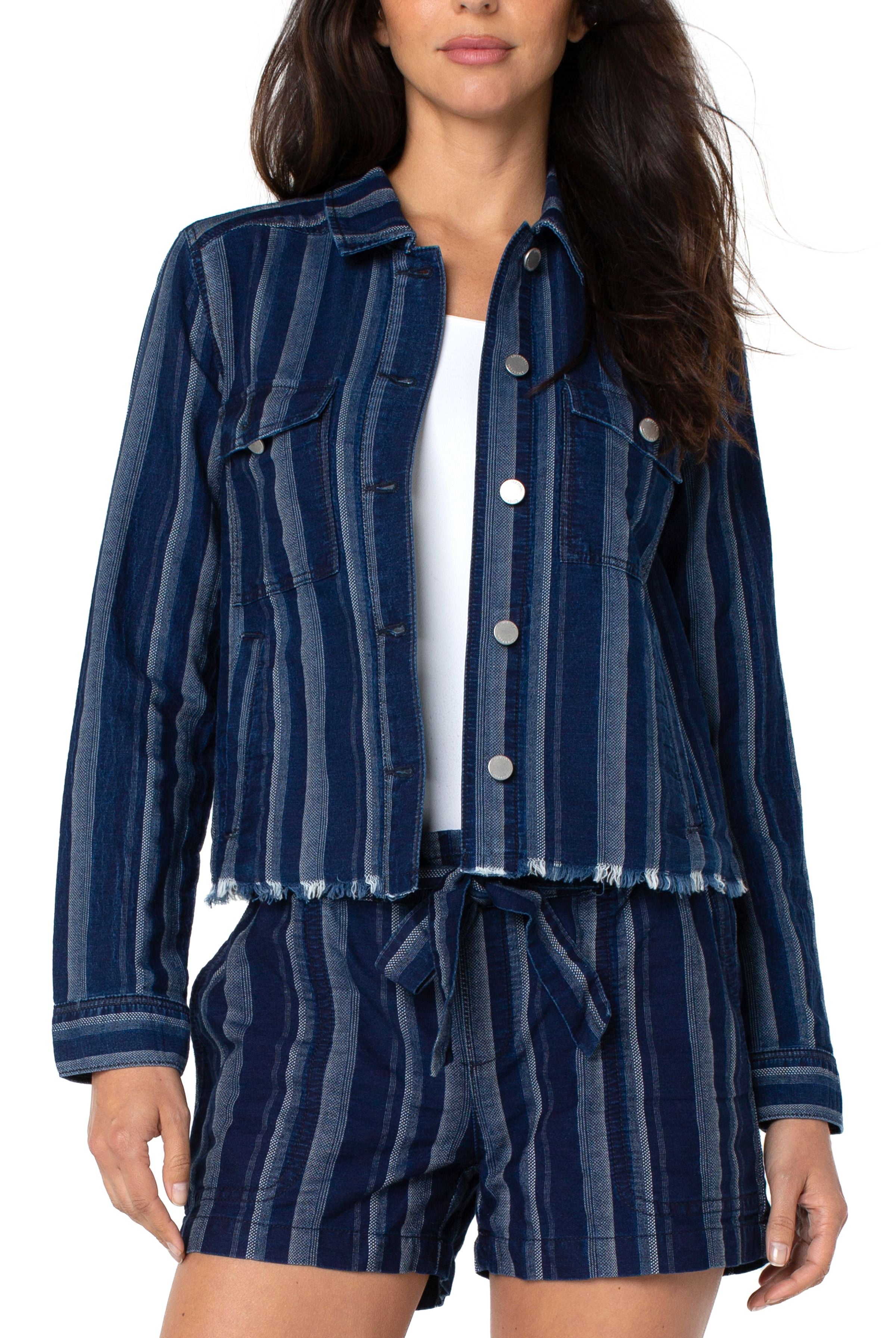 Liverpool Paper Bag Tie Front Porkchop Short In Britton-Bottoms-Liverpool-Deja Nu Boutique, Women's Fashion Boutique in Lampasas, Texas