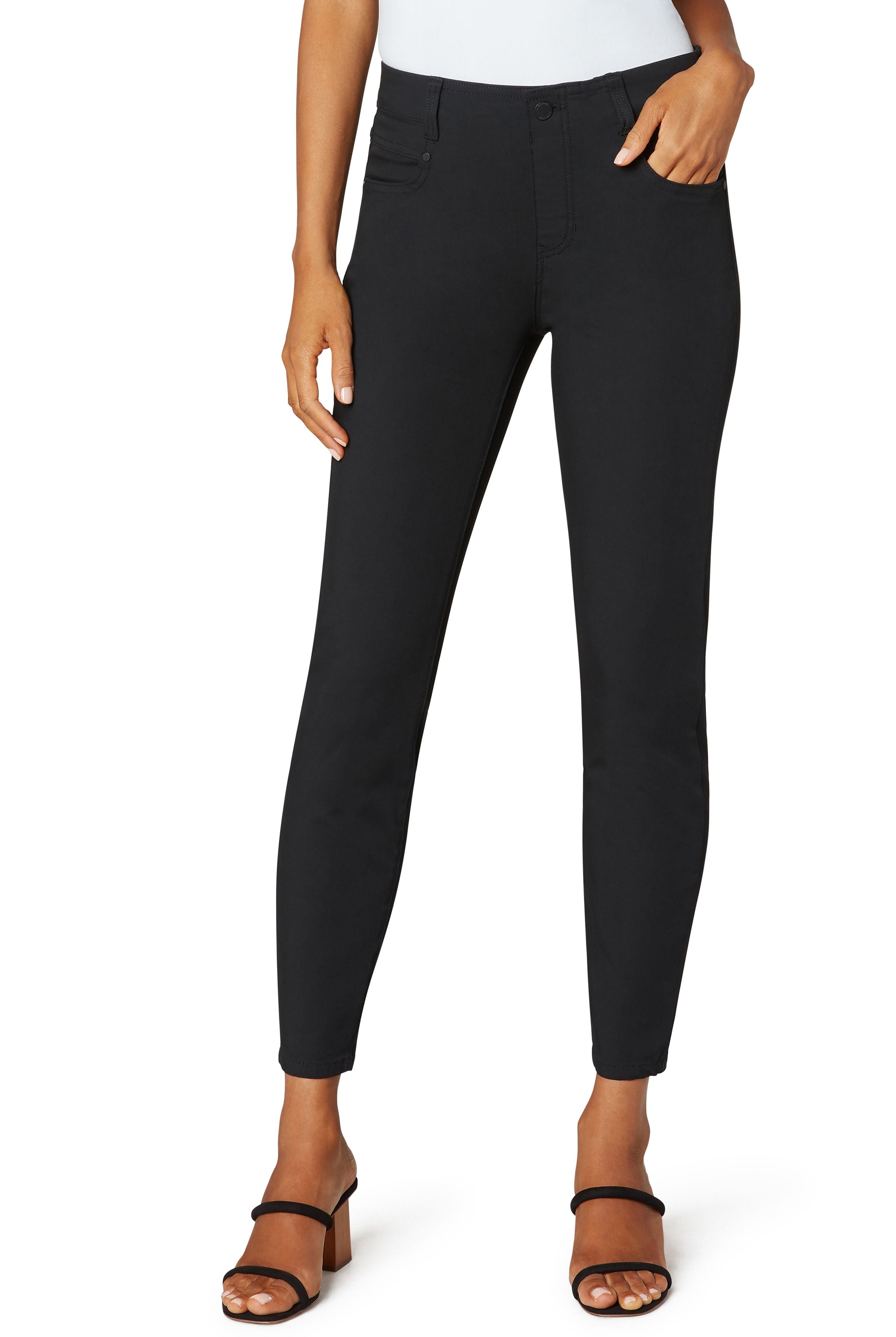 Liverpool Gia Glider Ankle 28in In Black-Jeans-Liverpool-Deja Nu Boutique, Women's Fashion Boutique in Lampasas, Texas