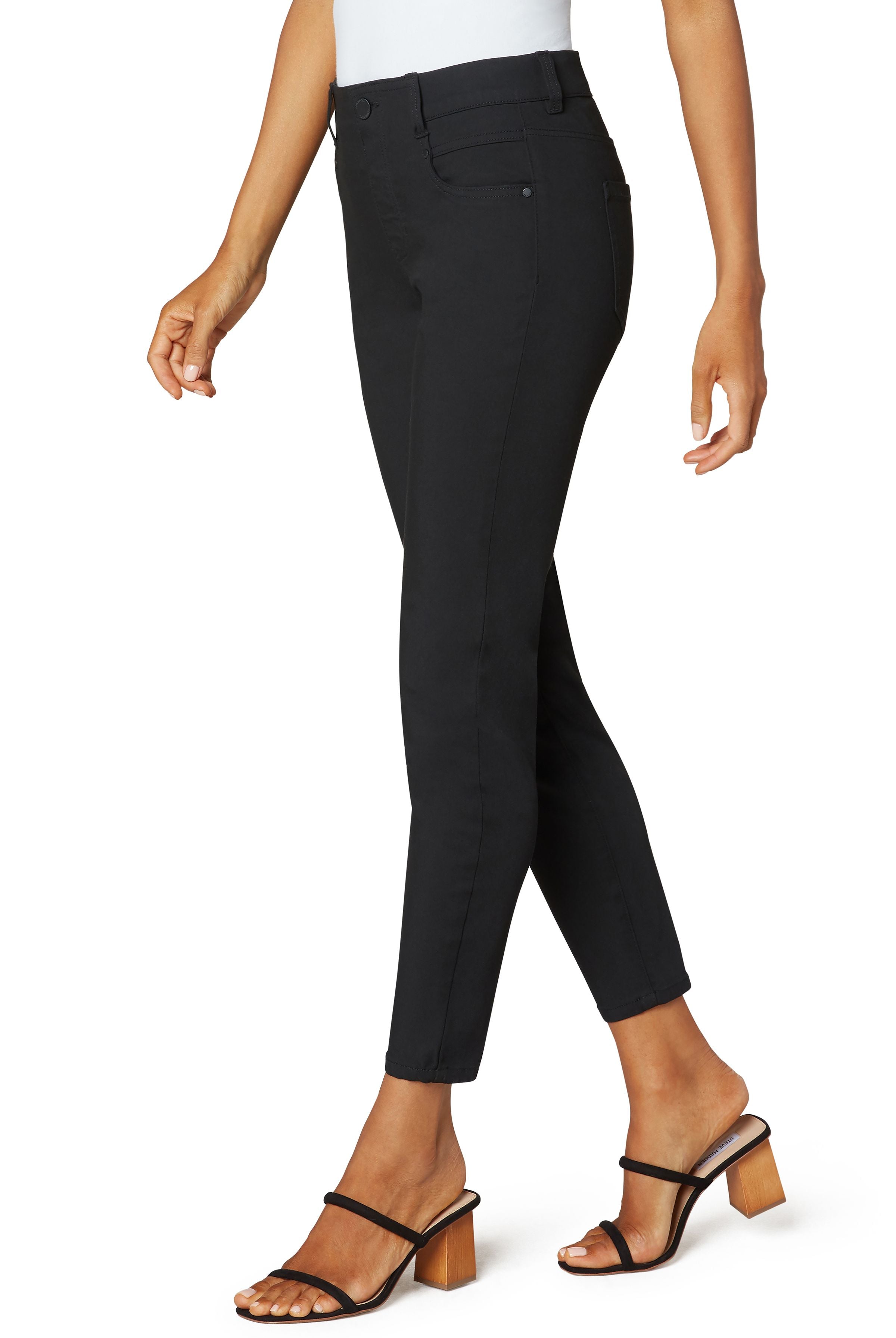 Liverpool Gia Glider Ankle 28in In Black-Jeans-Liverpool-Deja Nu Boutique, Women's Fashion Boutique in Lampasas, Texas