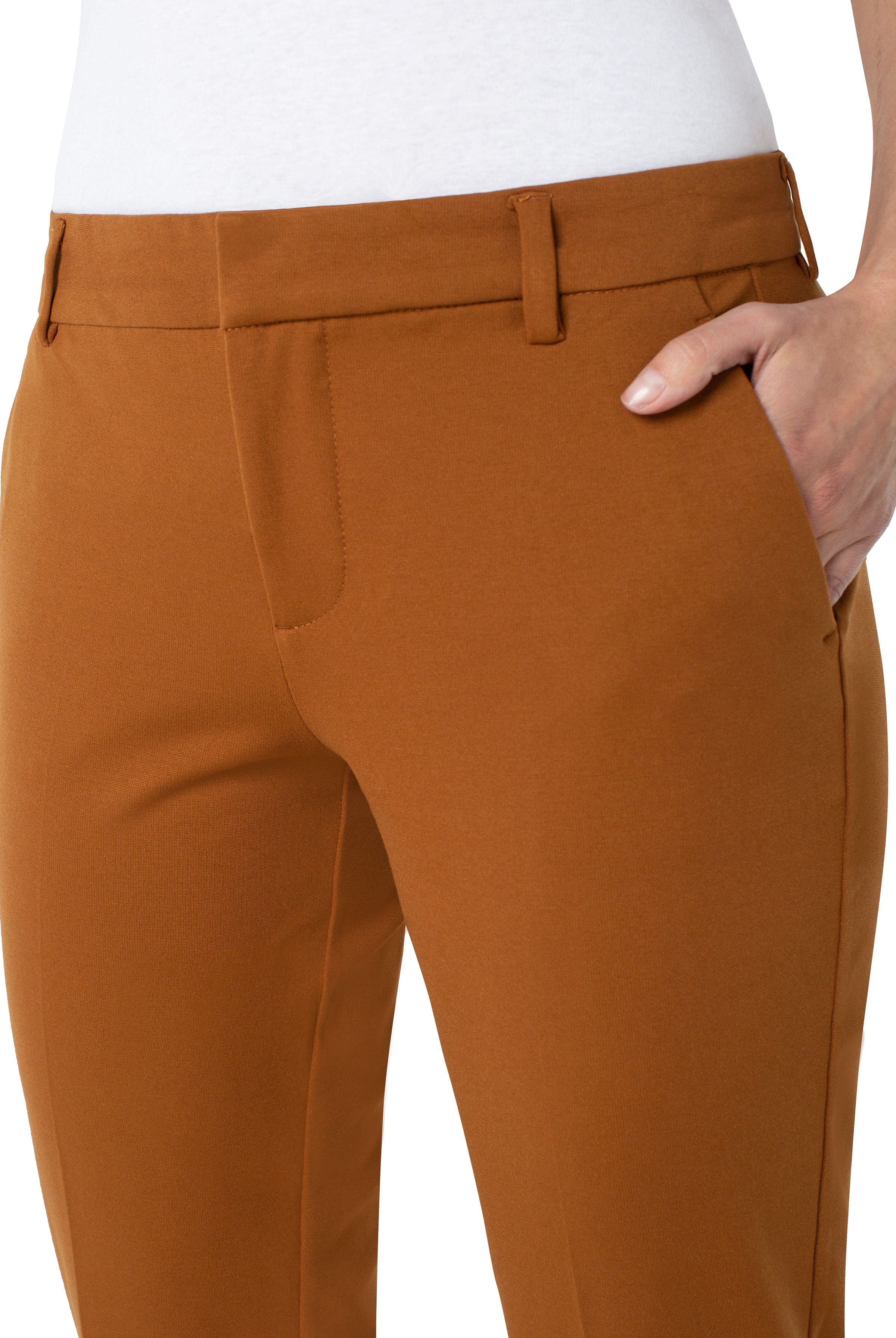 Liverpool Kelsey Knit Trouser In Walnut Brown-Pants-Liverpool-Deja Nu Boutique, Women's Fashion Boutique in Lampasas, Texas