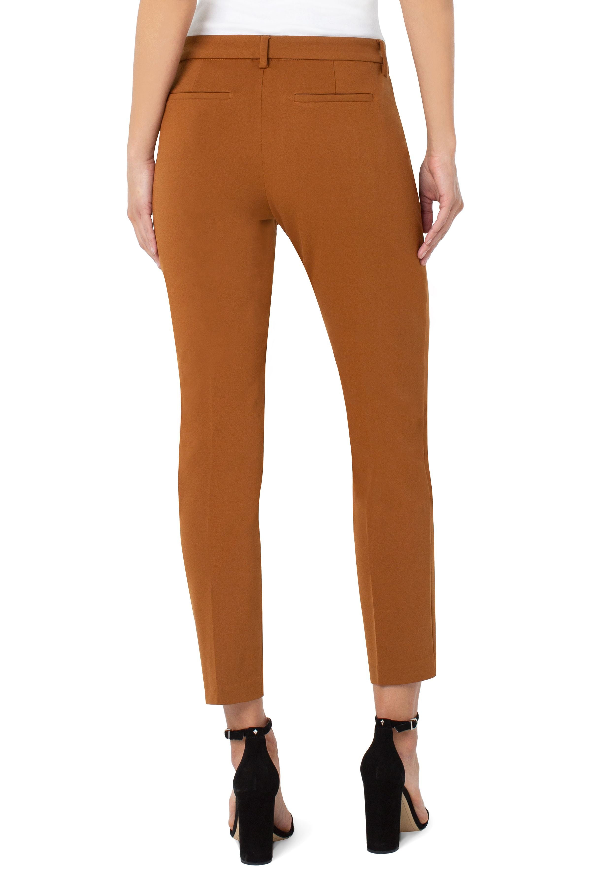 Liverpool Kelsey Knit Trouser In Walnut Brown-Pants-Liverpool-Deja Nu Boutique, Women's Fashion Boutique in Lampasas, Texas