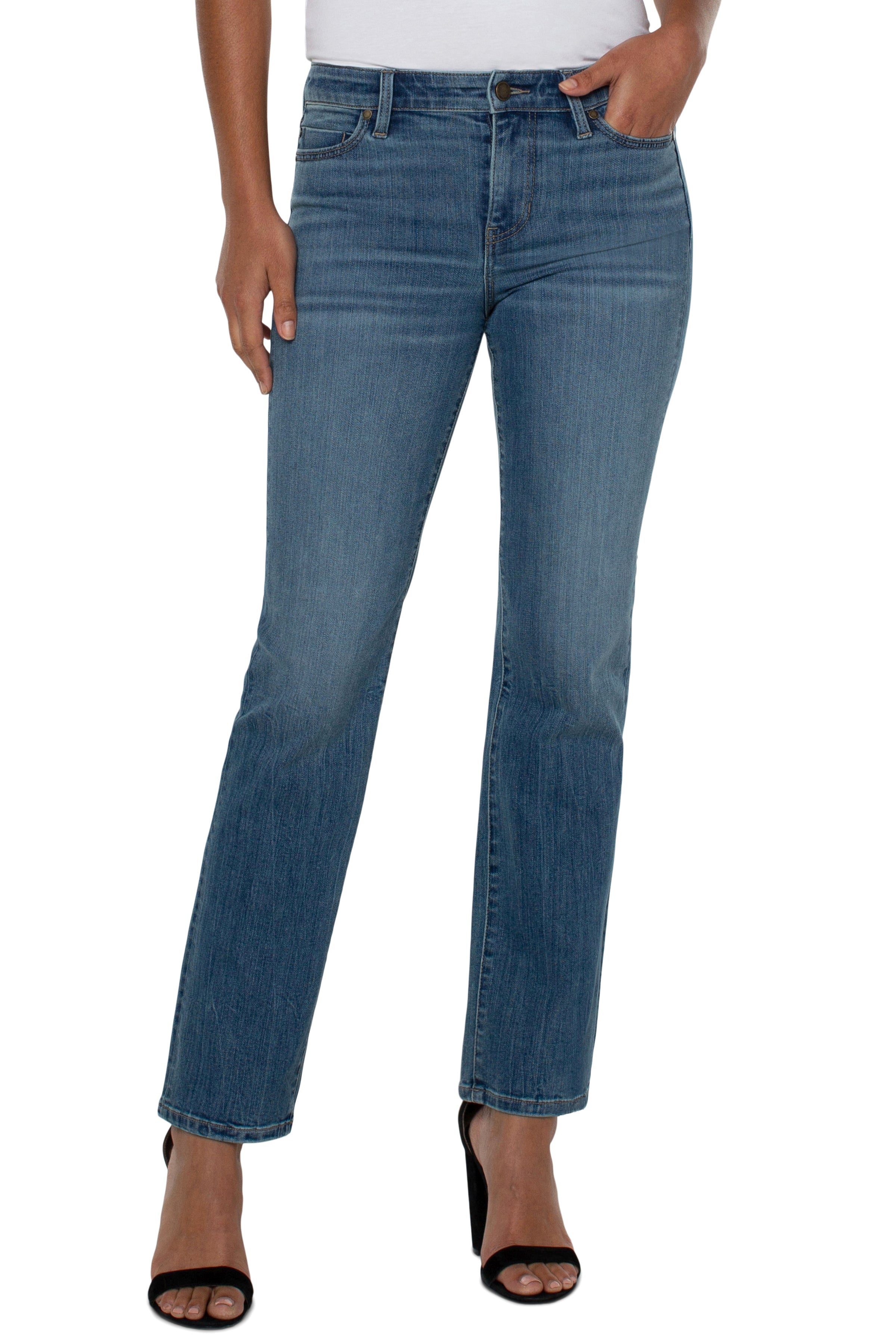 Liverpool Kennedy Straight Leg Jean 30in Inseam In Bennett-Jeans-Liverpool-Deja Nu Boutique, Women's Fashion Boutique in Lampasas, Texas