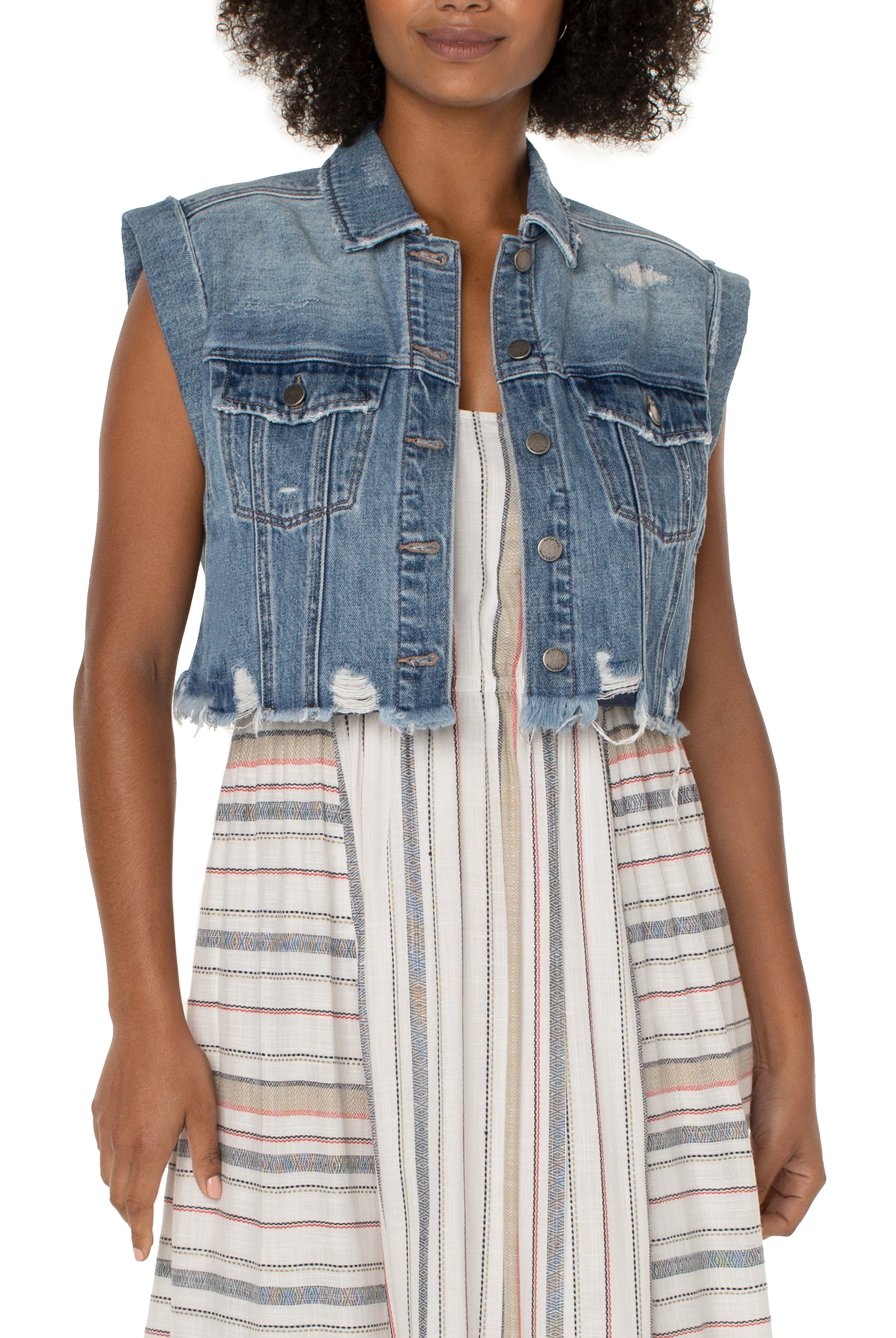 Liverpool Maxi Dress With Back Smocking Detail In Stripe Cross Back-Maxi Dresses-Liverpool-Deja Nu Boutique, Women's Fashion Boutique in Lampasas, Texas