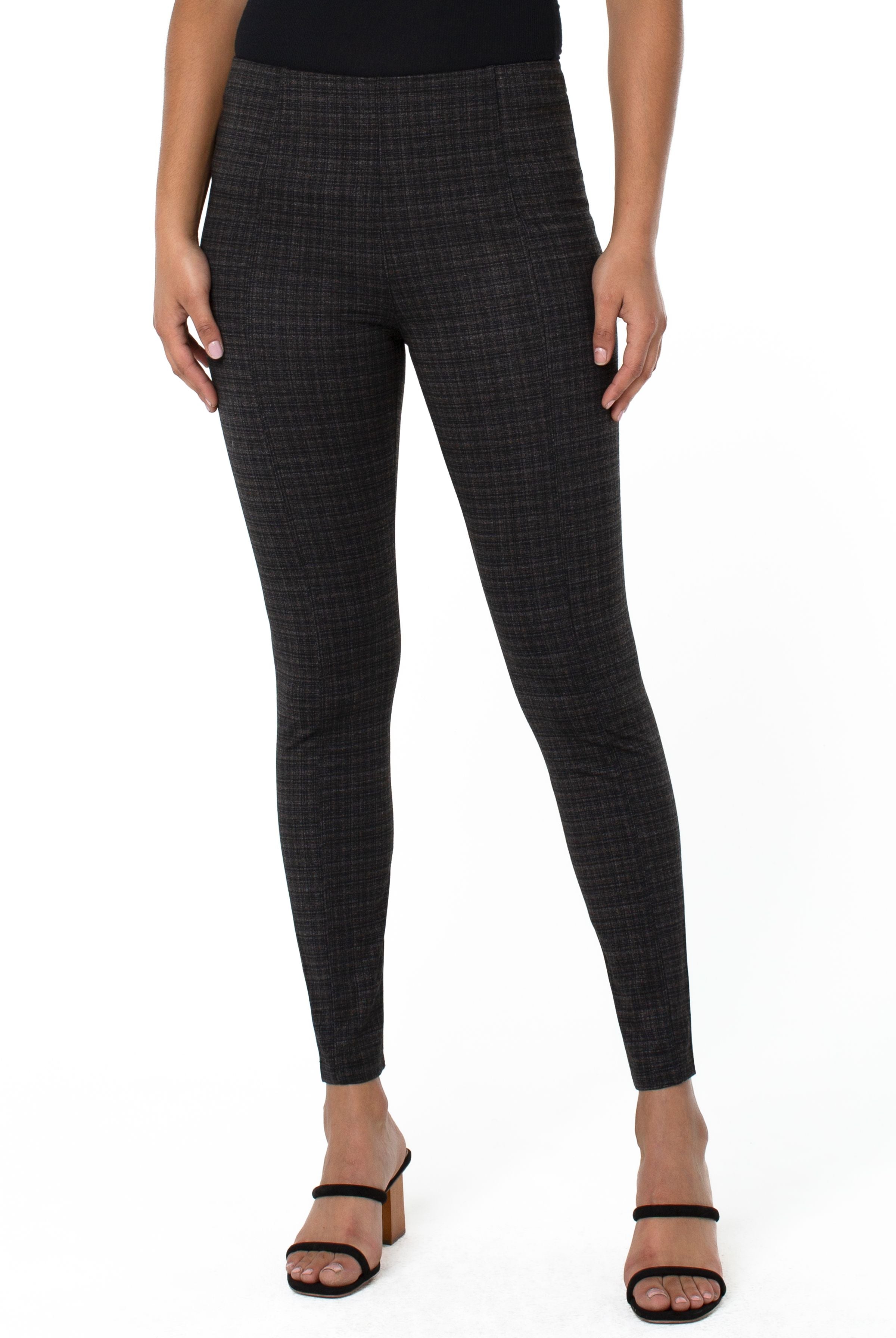Liverpool Reese High Rise Ankle Legging 28 ins In Mini Plaid-Bottoms-Liverpool-Deja Nu Boutique, Women's Fashion Boutique in Lampasas, Texas