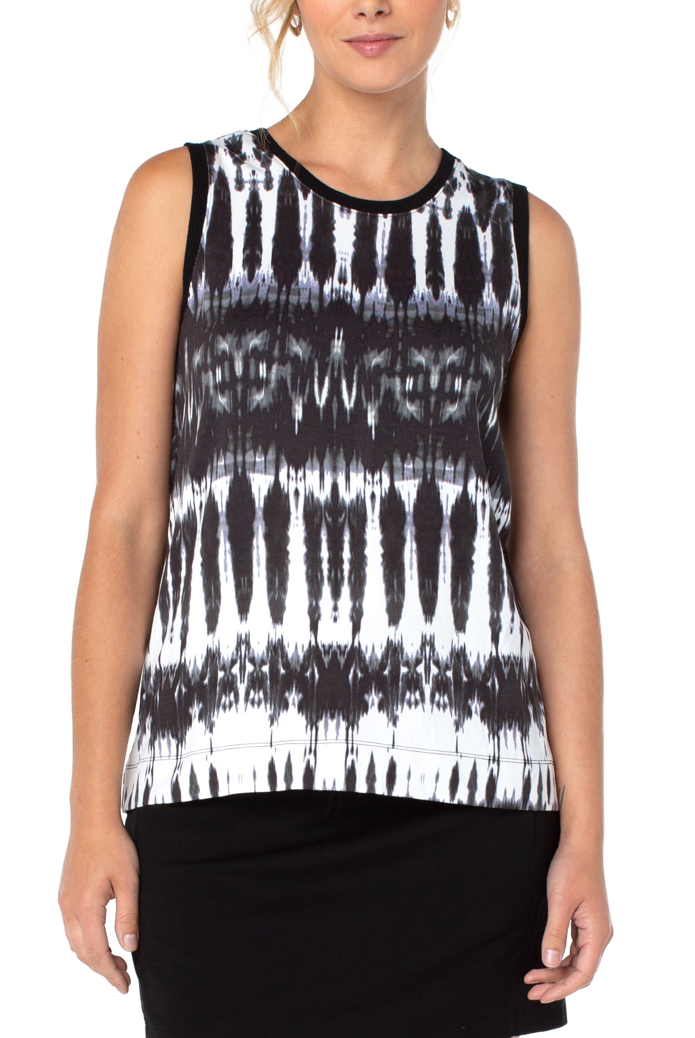 Liverpool Pull On Knit Skort In Black-Bottoms-Liverpool-Deja Nu Boutique, Women's Fashion Boutique in Lampasas, Texas