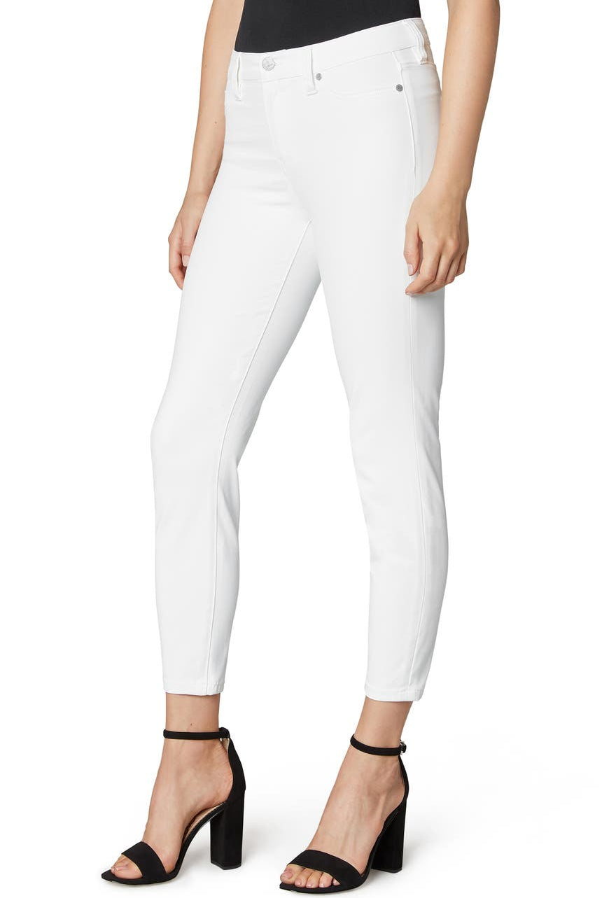 Liverpool White Madonna Crop Skinny Pants-Bottoms-Liverpool-Deja Nu Boutique, Women's Fashion Boutique in Lampasas, Texas