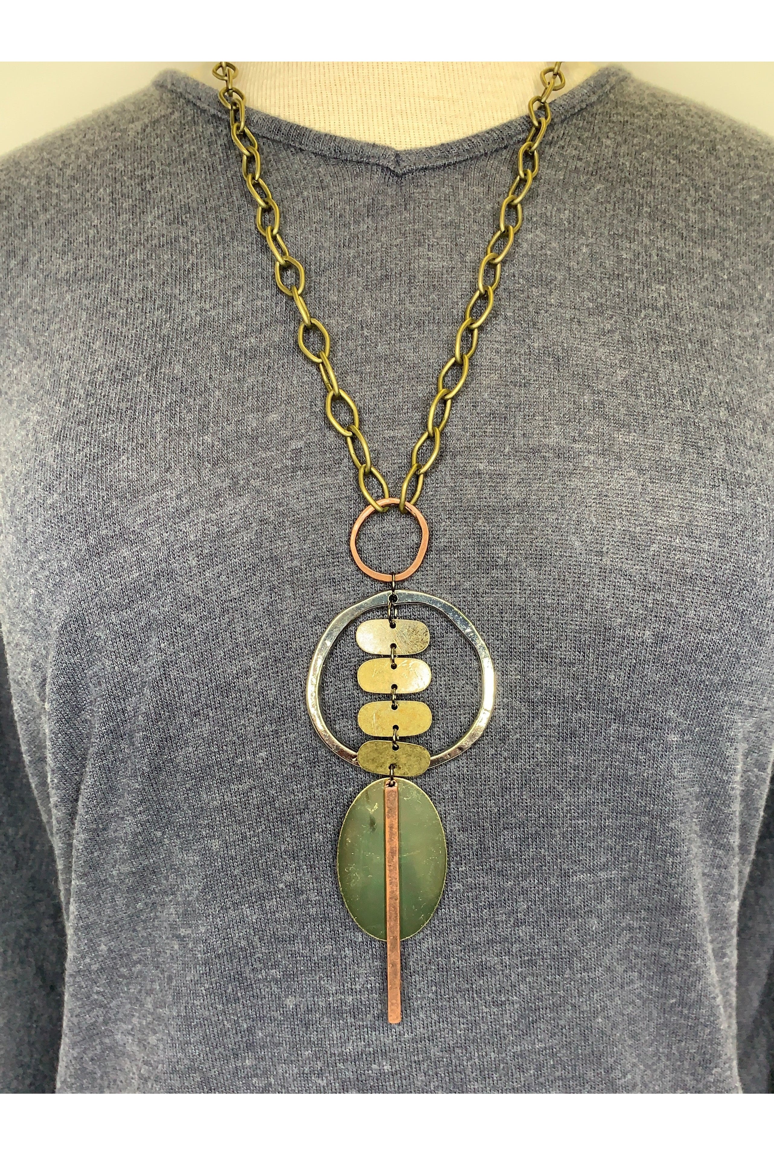 Lost And Found Gold Chain Bracelet With Crystal-Bracelets-Lost And Found-Deja Nu Boutique, Women's Fashion Boutique in Lampasas, Texas