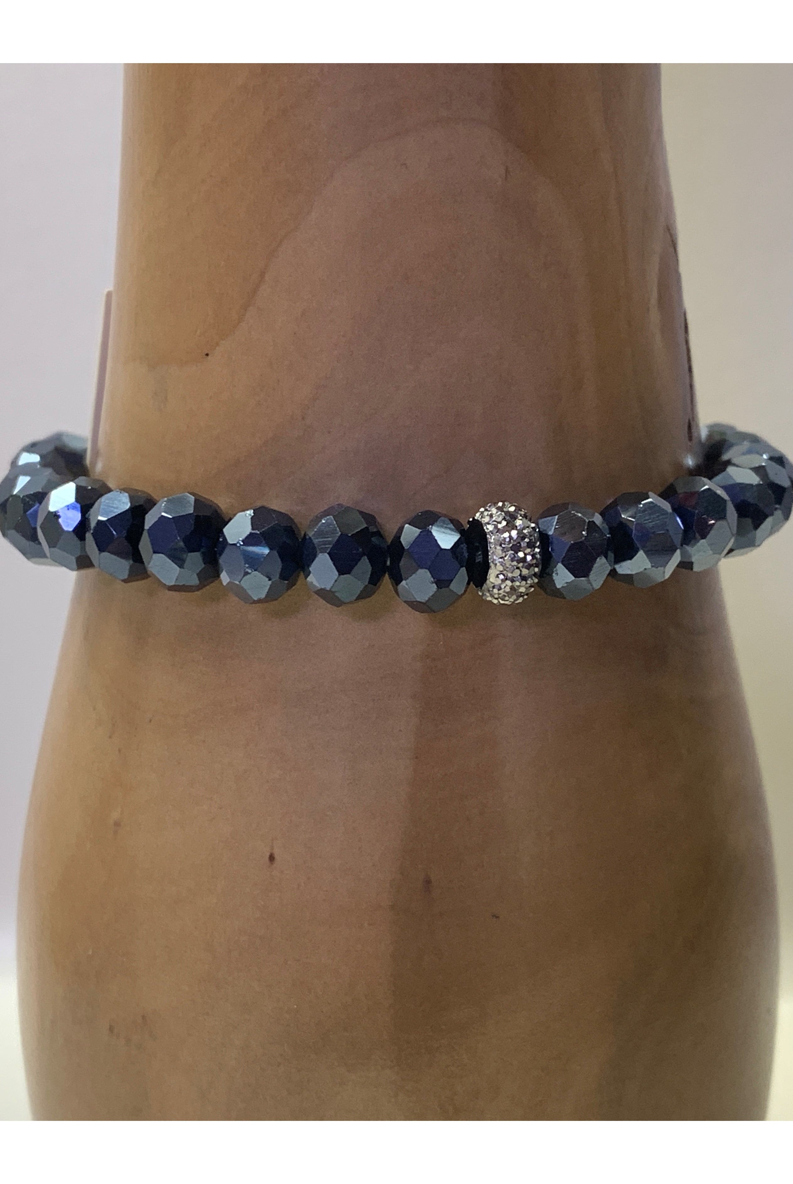 Lost And Found Four Strand Necklace With Crystal And Rhinestone Beads-Necklaces-Lost And Found-Deja Nu Boutique, Women's Fashion Boutique in Lampasas, Texas