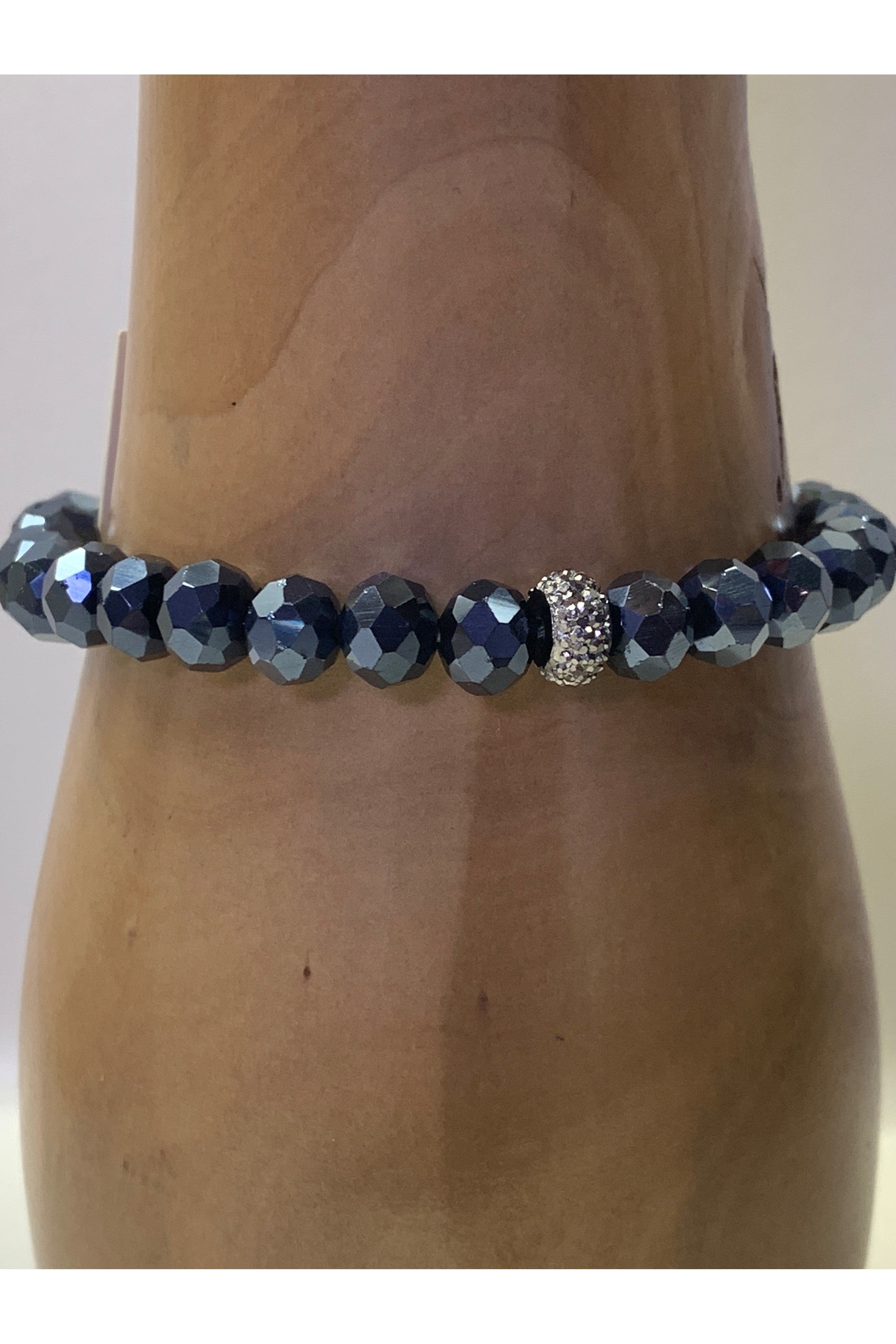 Lost And Found Four Strand Necklace With Crystal And Rhinestone Beads-Necklaces-Lost And Found-Deja Nu Boutique, Women's Fashion Boutique in Lampasas, Texas