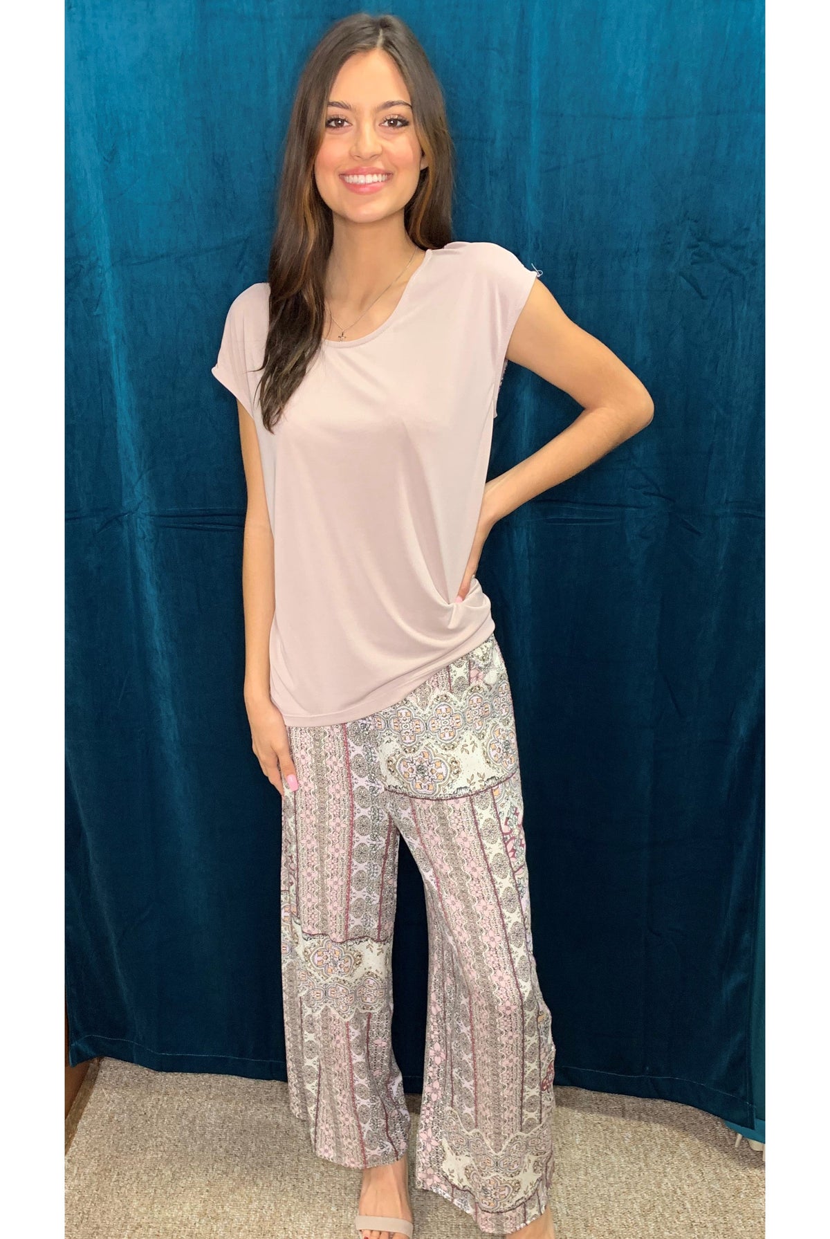 Mystree Modal Top With Criss Cross Back-Tops-Mystree-Deja Nu Boutique, Women's Fashion Boutique in Lampasas, Texas