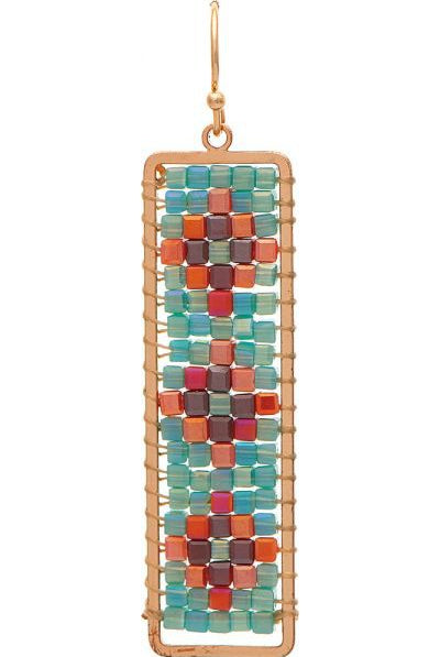 Rain Jewelry Collection Gold Aqua Bead Bar Pendant Necklace Set-Necklaces-Rain Jewelry Collection-Deja Nu Boutique, Women's Fashion Boutique in Lampasas, Texas