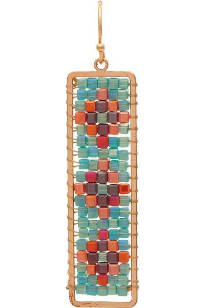 Rain Jewelry Collection Gold Aqua Bead Bar Pendant Necklace Set-Necklaces-Rain Jewelry Collection-Deja Nu Boutique, Women's Fashion Boutique in Lampasas, Texas